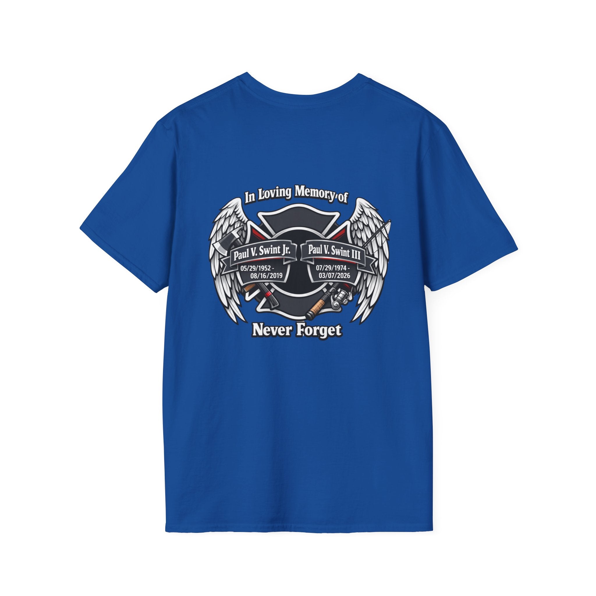 Memorial Wings T-Shirt — 'In Loving Memory / Never Forget' Tribute Tee