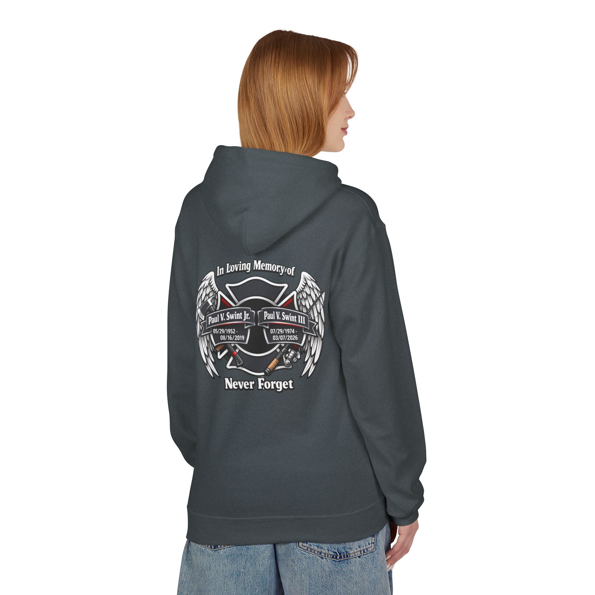 Memorial 'Never Forget' Hoodie — In Loving Memory Tribute Sweatshirt