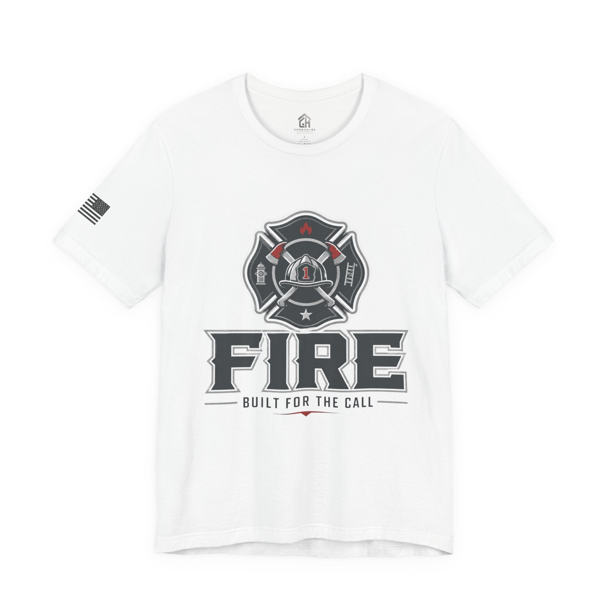 Firefighter T‑Shirt - "FIRE: Built for the Call" Graphic Tee