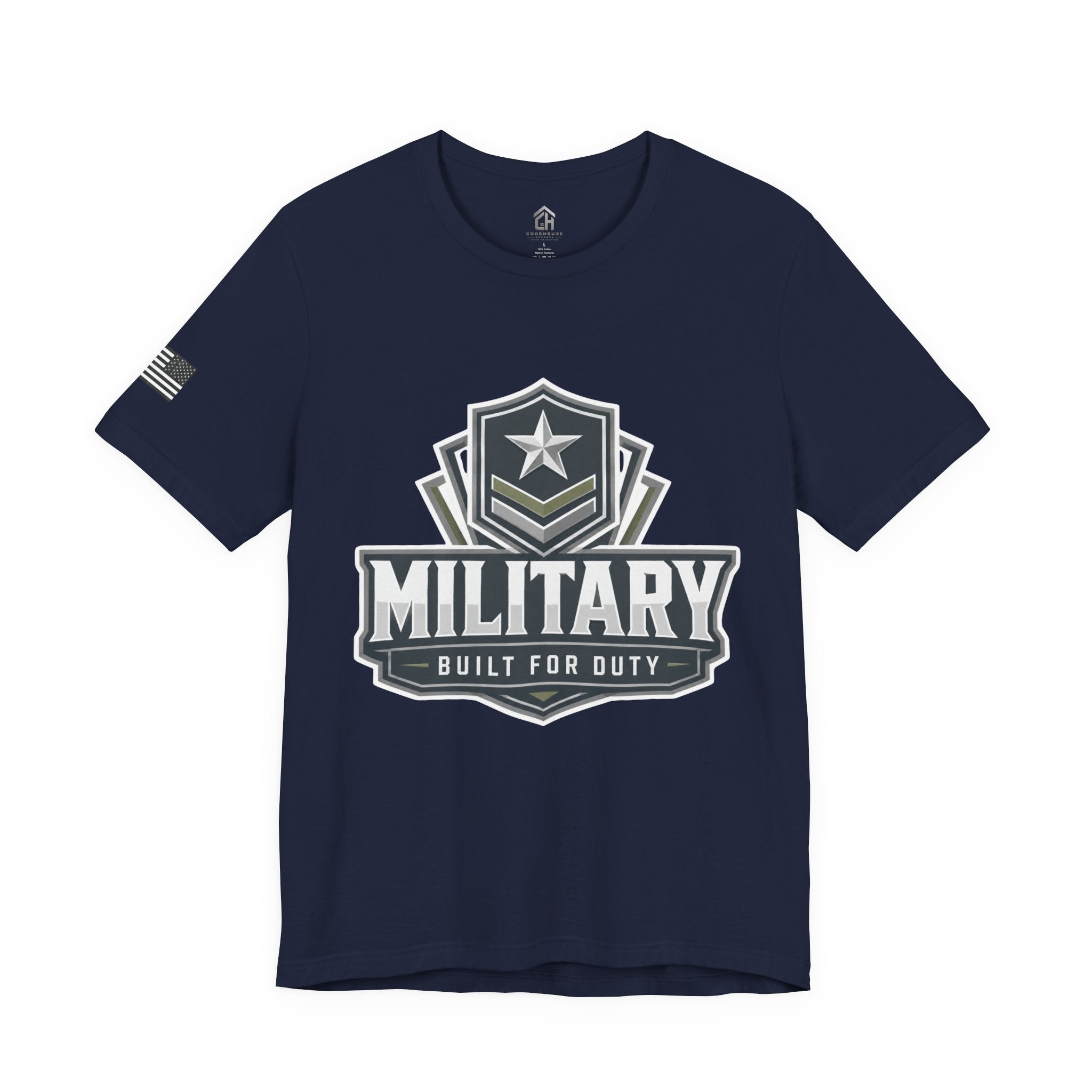 Military Built for Duty Graphic Tee — Patriotic Veteran T‑Shirt