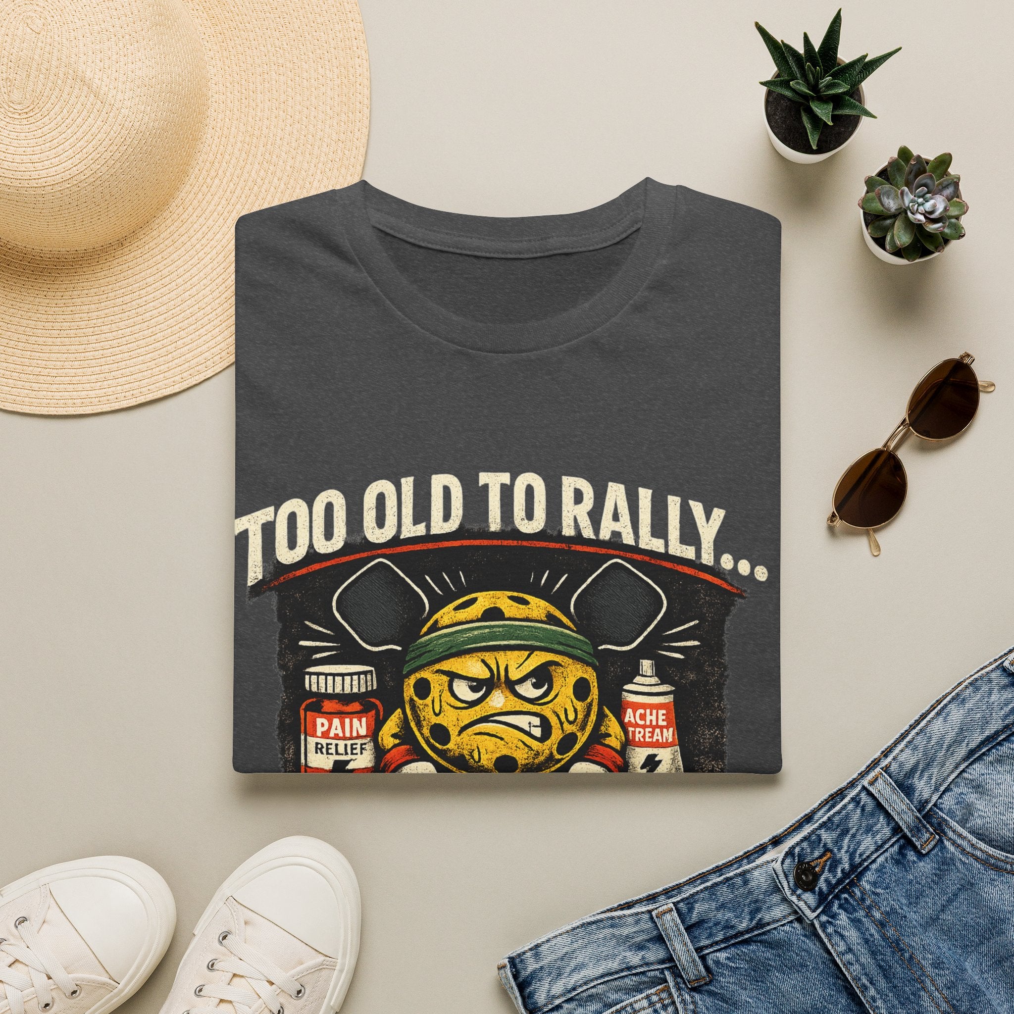 Too Old to Rally, Too Young to Quit Pickleball T-Shirt