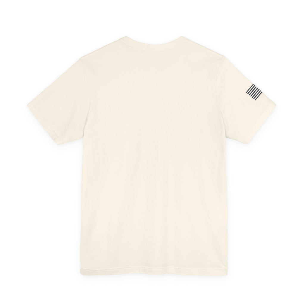 Military Graphic Tee — "No Better Friend, No Worse Enemy" Patriotic Crewneck