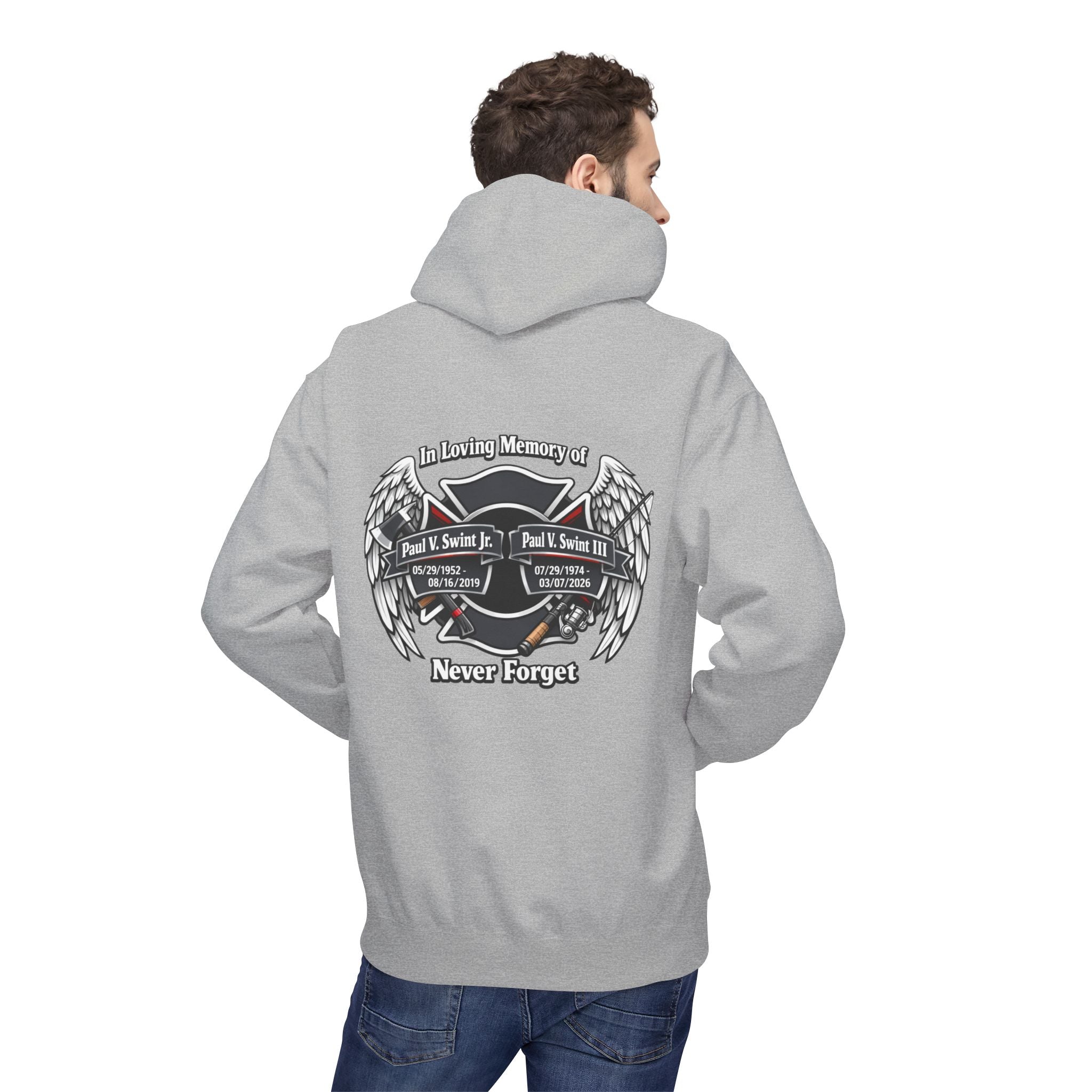 Memorial 'Never Forget' Hoodie — In Loving Memory Tribute Sweatshirt