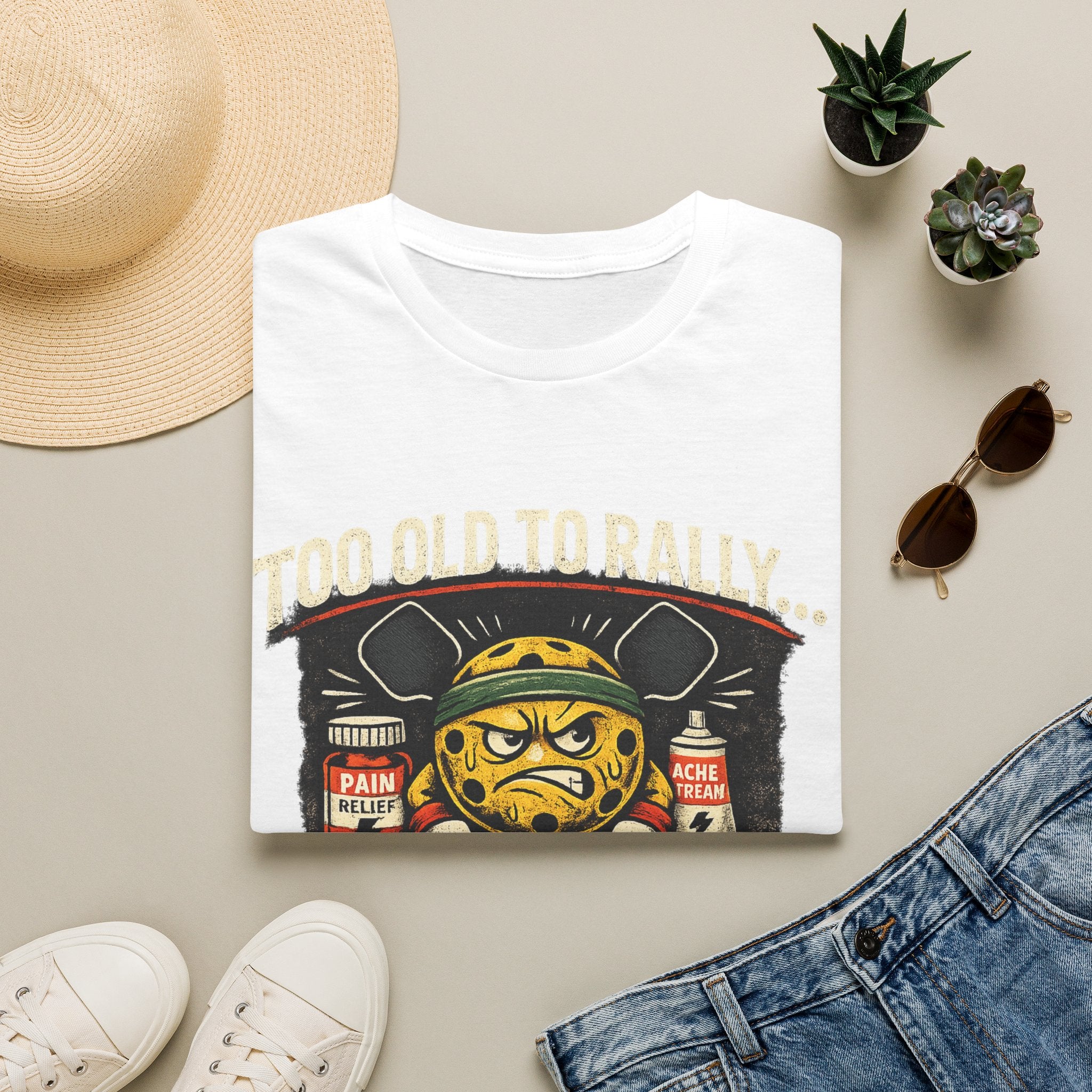 Too Old to Rally, Too Young to Quit Pickleball T-Shirt