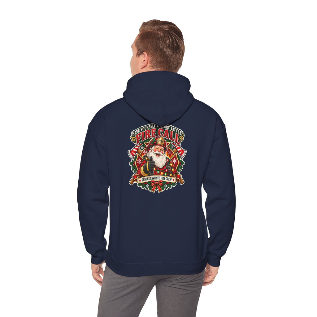 Christmas Firefighter Santa favorite fire crew hoodie