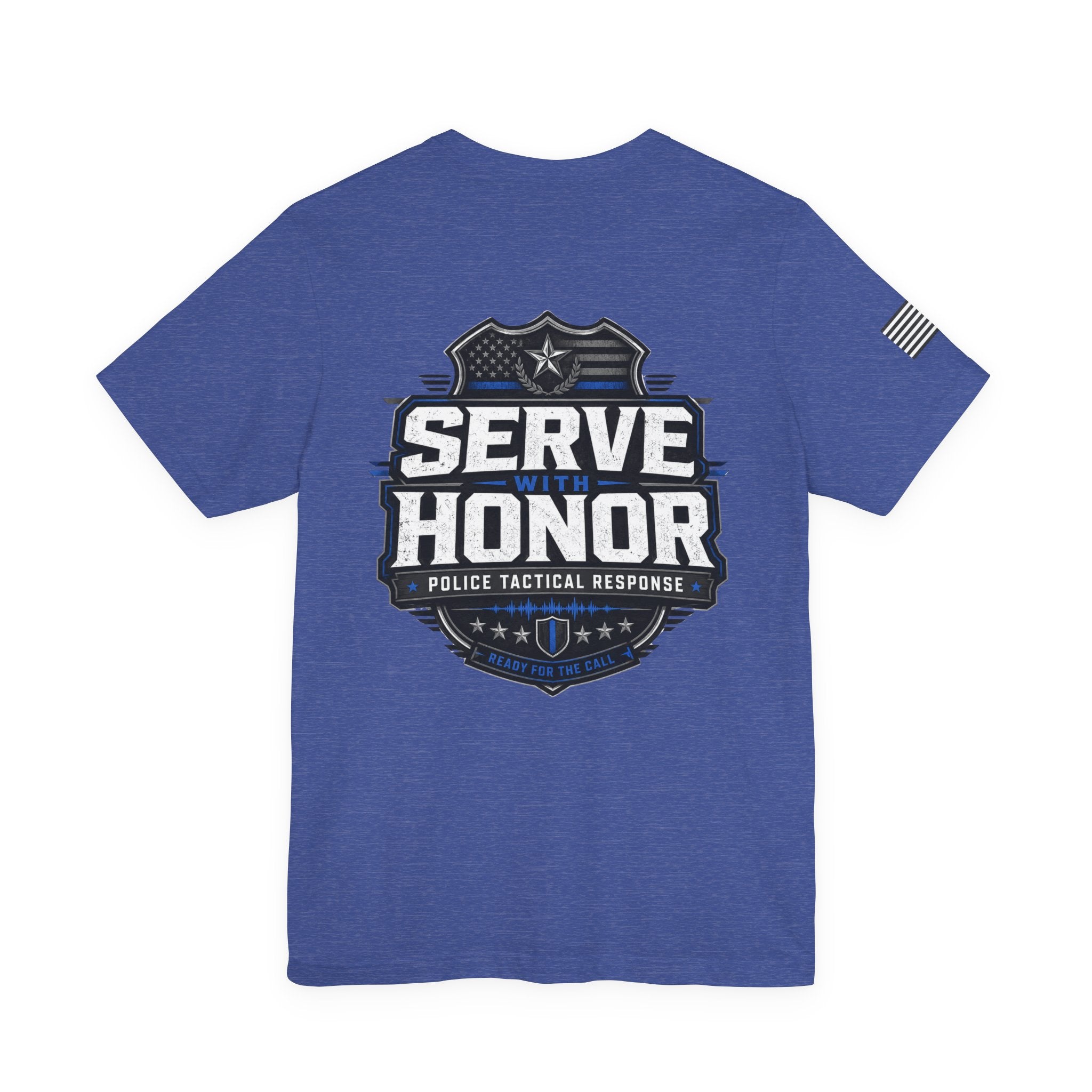 Serve With Honor Police T‑Shirt — Tactical Response Badge Tee