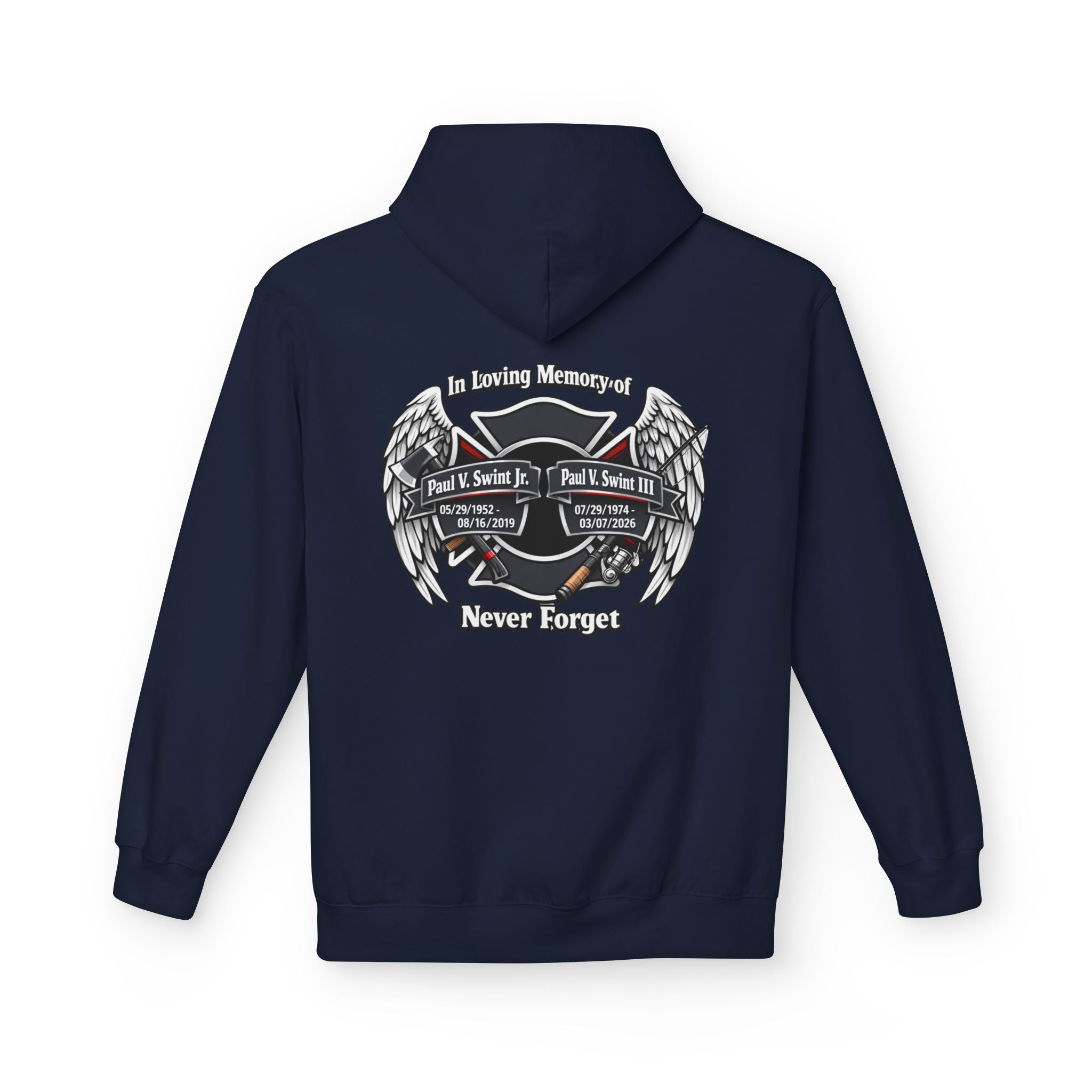 Memorial 'Never Forget' Hoodie — In Loving Memory Tribute Sweatshirt