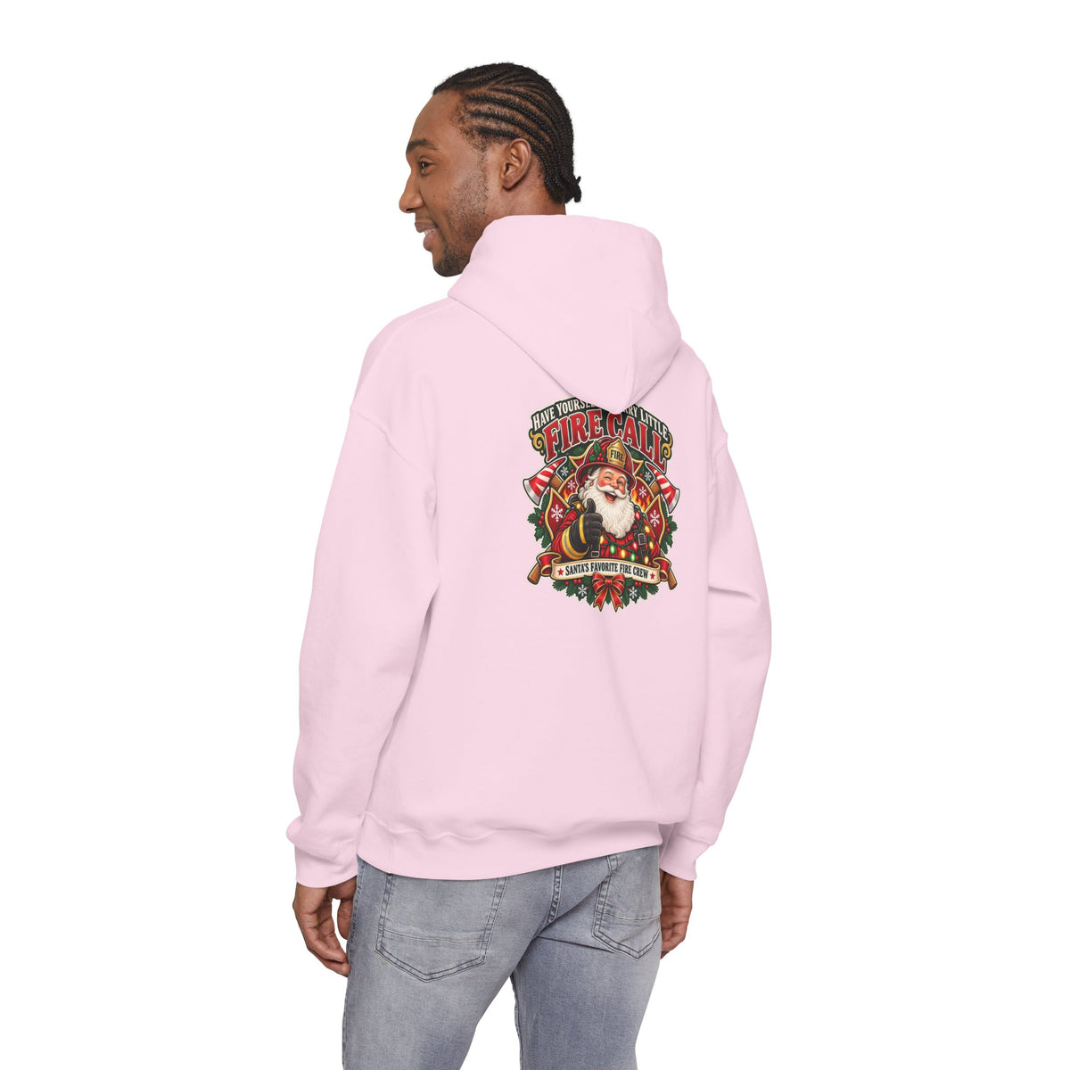 Christmas Firefighter Santa favorite fire crew hoodie