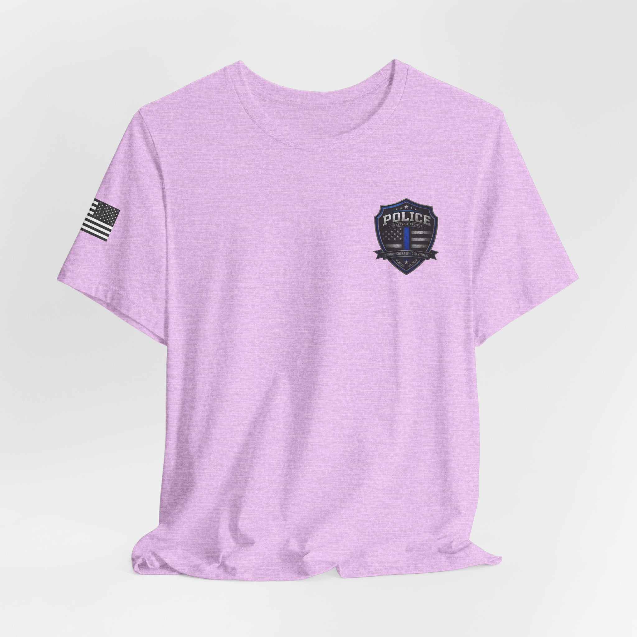 Serve With Honor Police T‑Shirt — Tactical Response Badge Tee
