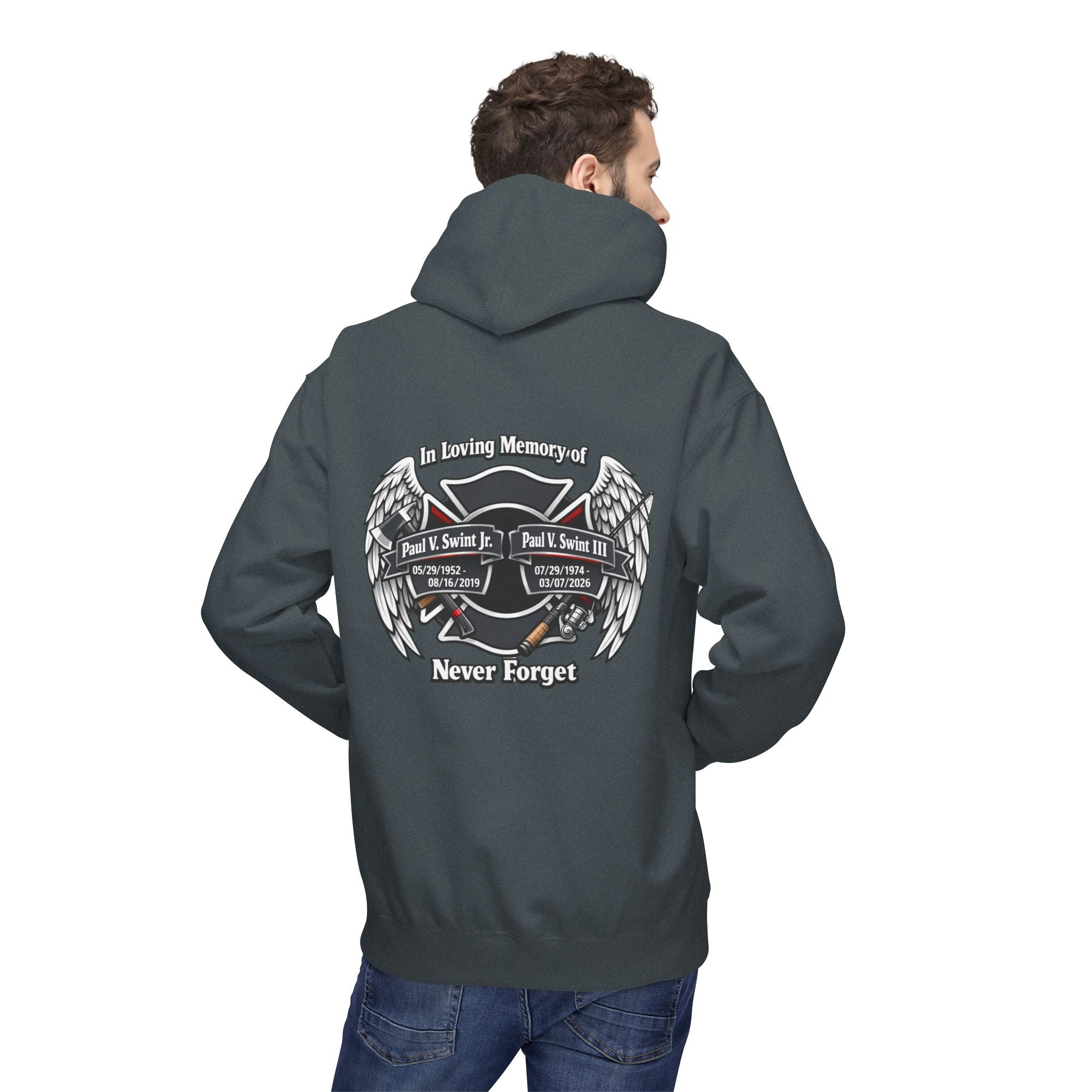 Memorial 'Never Forget' Hoodie — In Loving Memory Tribute Sweatshirt