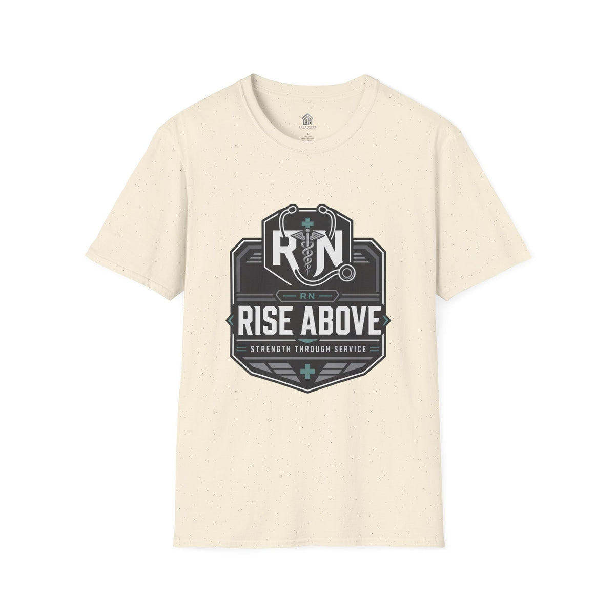 Rise Above RN Stethoscope Tee
