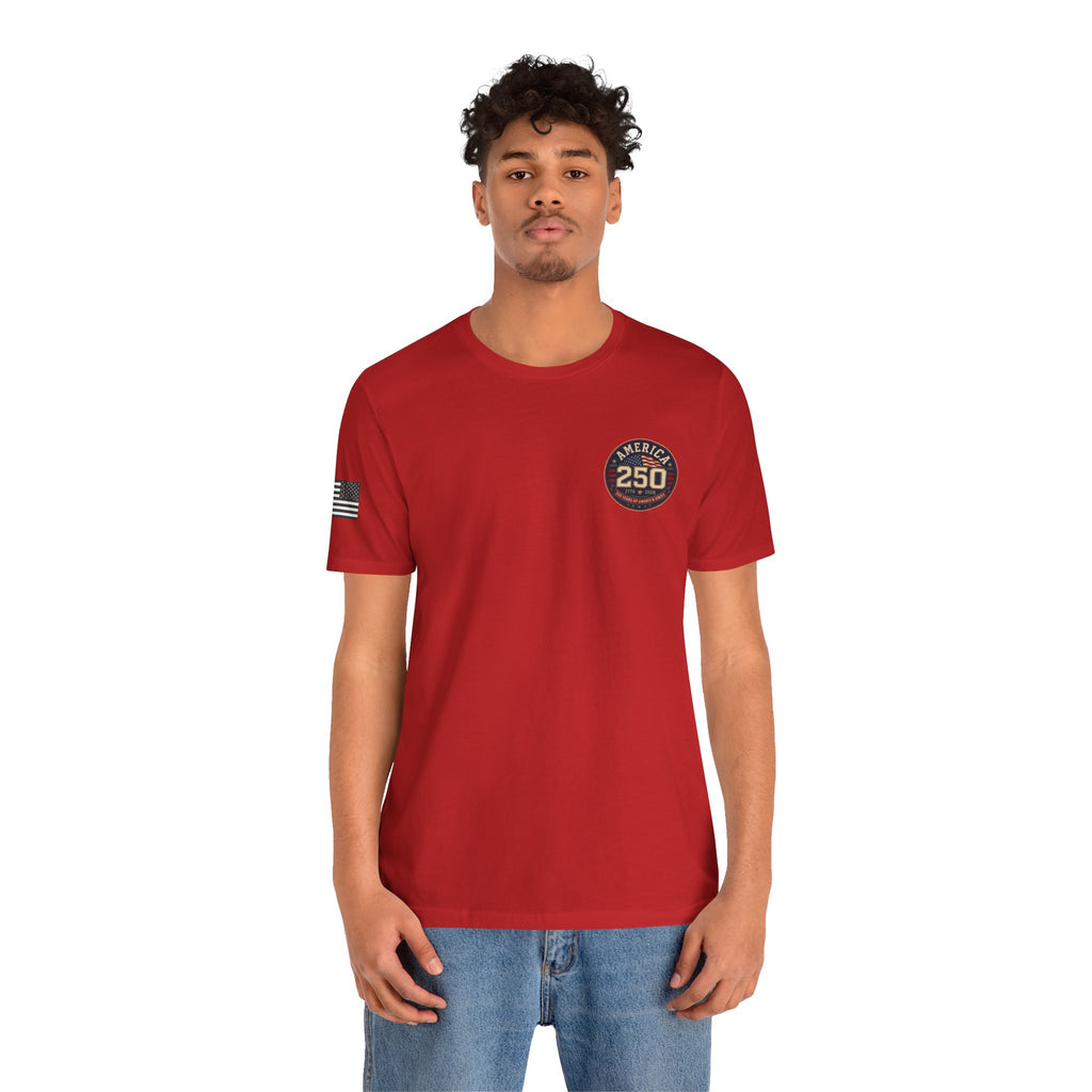250th Anniversary USA T‑Shirt — American Eagle & Flag Commemorative Tee