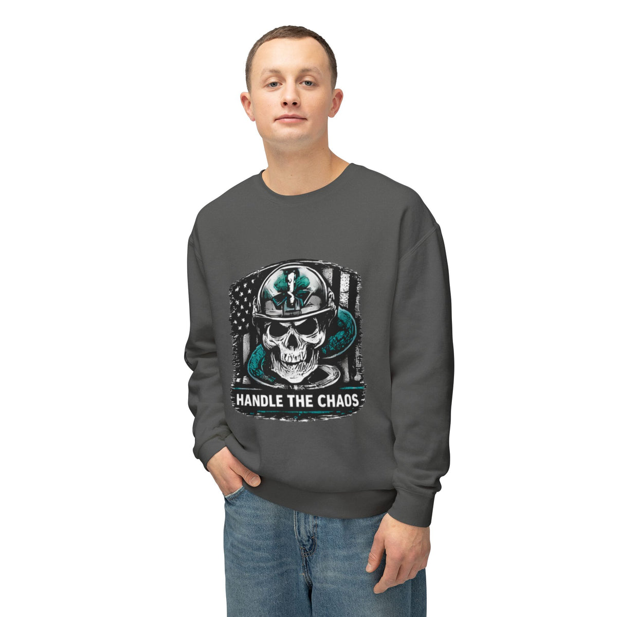 Military Handle The Chaos Sweatshirt