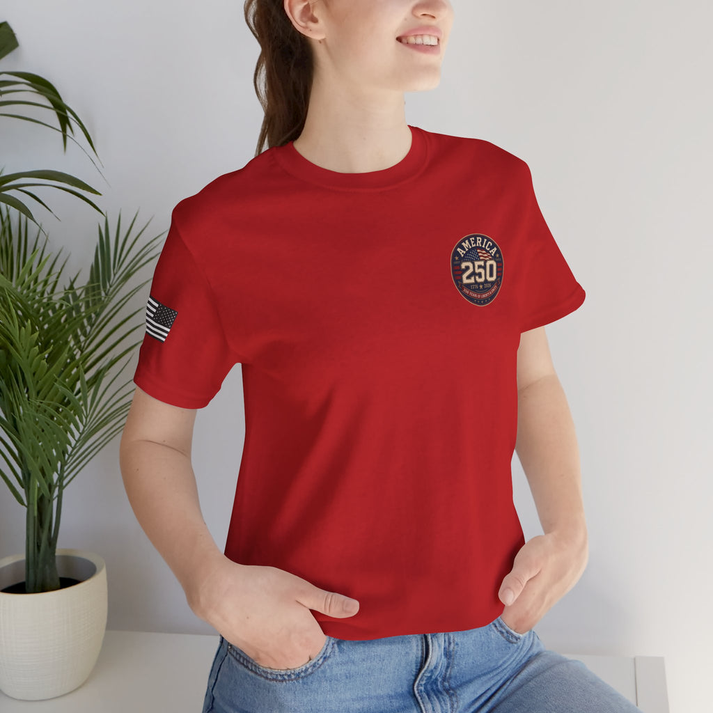 250th Anniversary USA T‑Shirt — American Eagle & Flag Commemorative Tee
