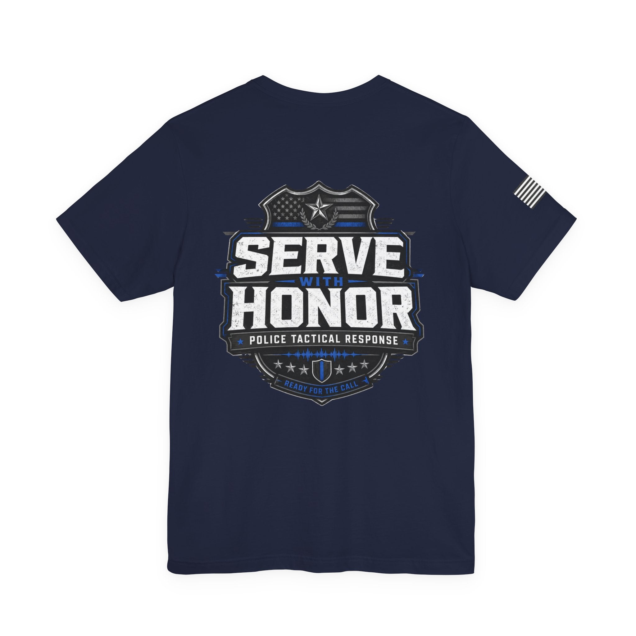 Serve With Honor Police T‑Shirt — Tactical Response Badge Tee