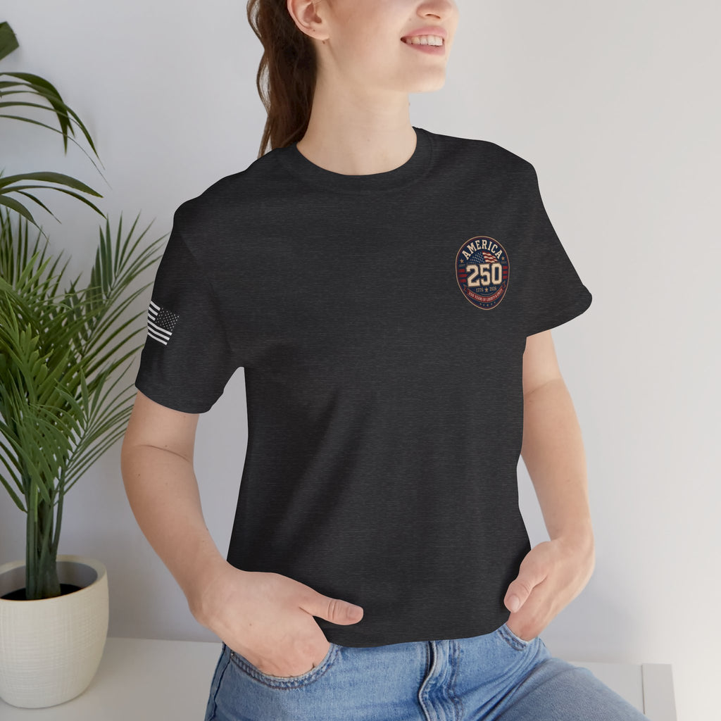 250th Anniversary USA T‑Shirt — American Eagle & Flag Commemorative Tee