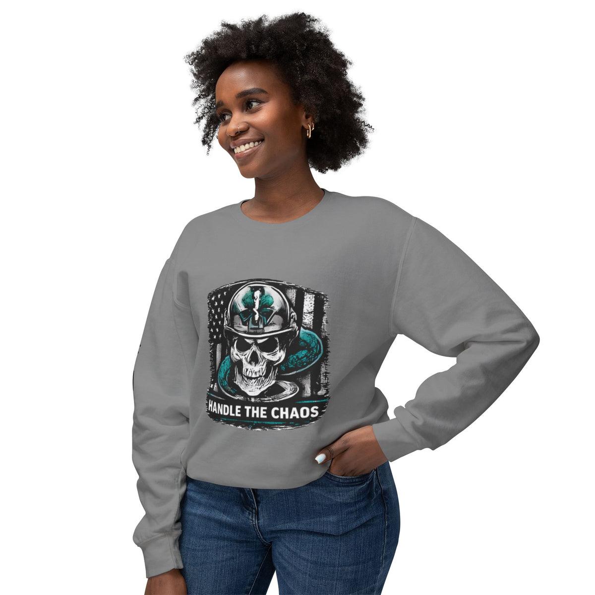 Military Handle The Chaos Sweatshirt