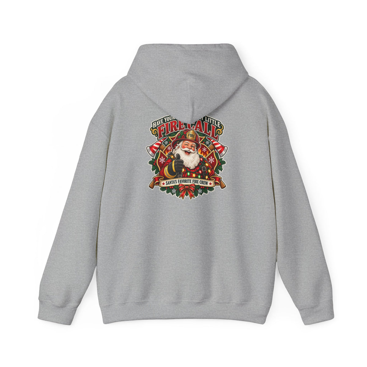 Christmas Firefighter Santa favorite fire crew hoodie