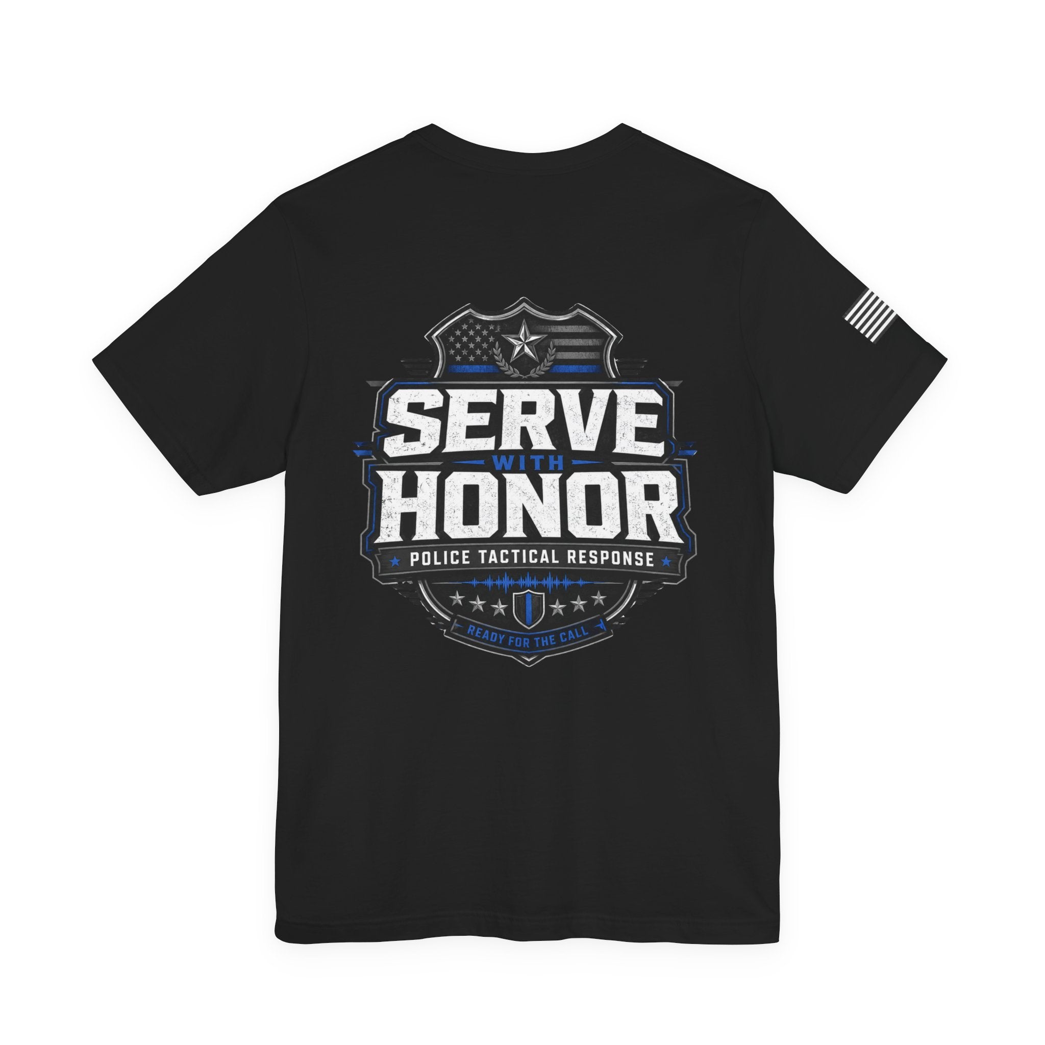 Serve With Honor Police T‑Shirt — Tactical Response Badge Tee