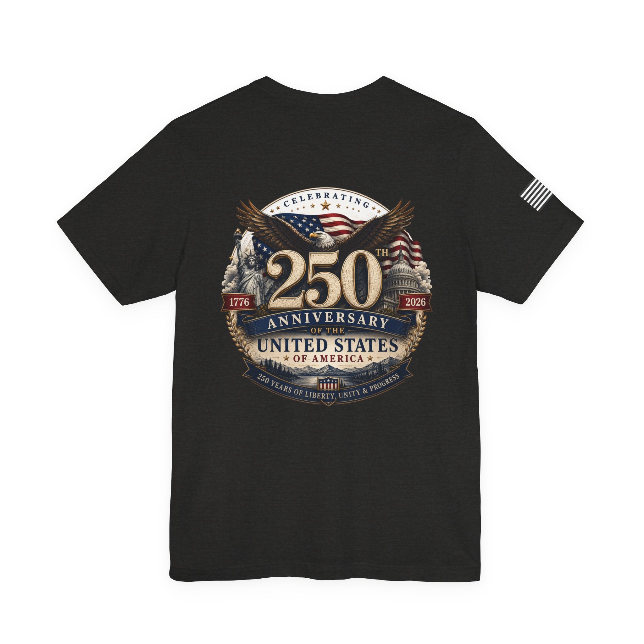 250th Anniversary United States T-Shirt — Patriotic Eagle American Flag Tee