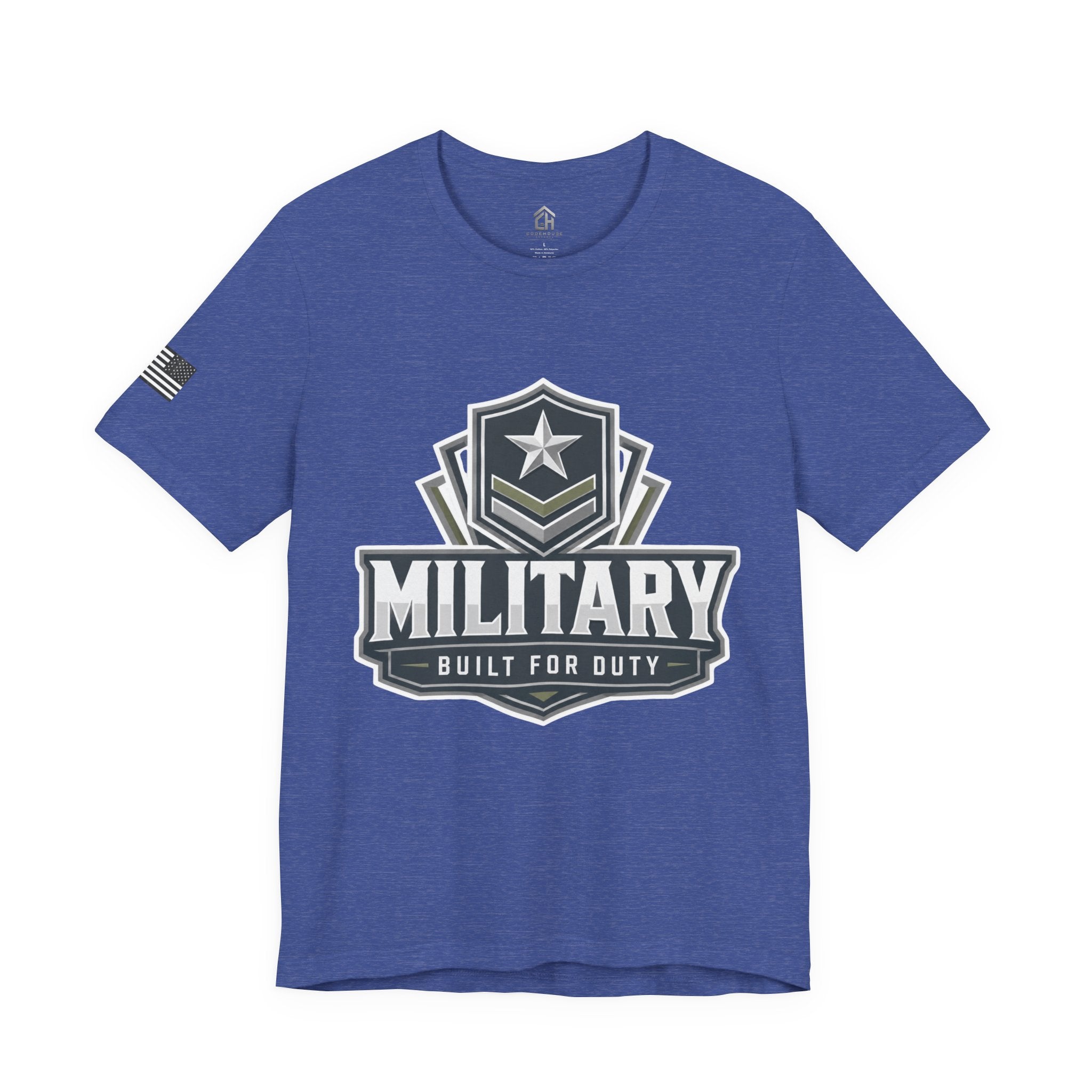 Military Built for Duty Graphic Tee — Patriotic Veteran T‑Shirt