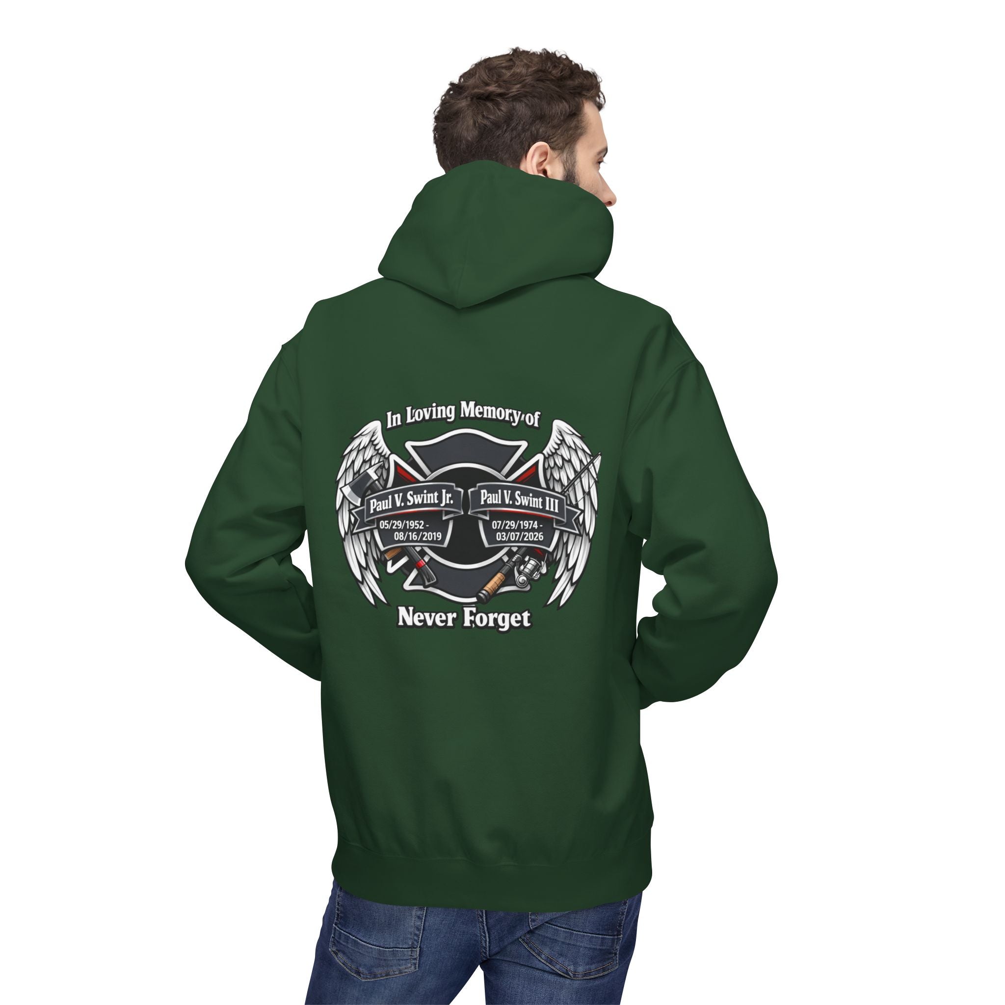 Memorial 'Never Forget' Hoodie — In Loving Memory Tribute Sweatshirt