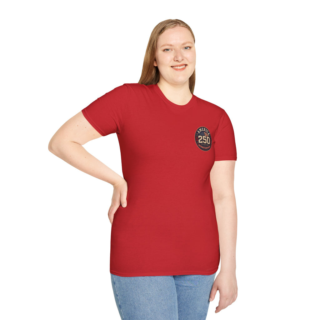 America 250 Firefighter Patriotic Graphic Tee