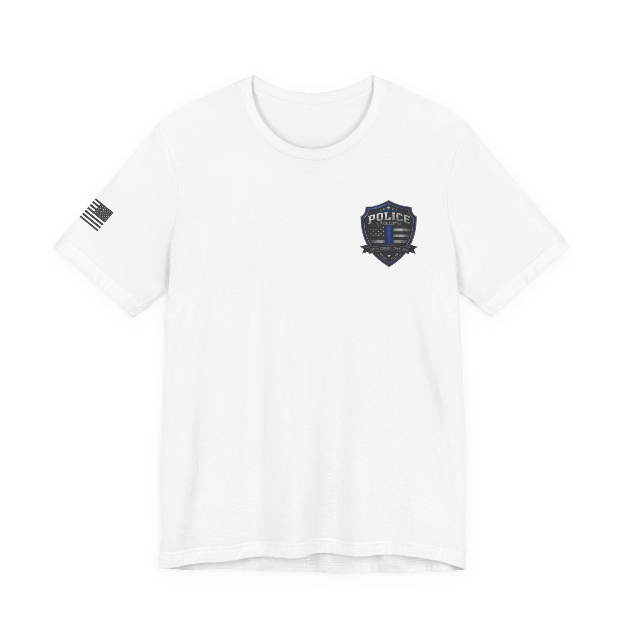 Serve With Honor Police T‑Shirt — Tactical Response Badge Tee