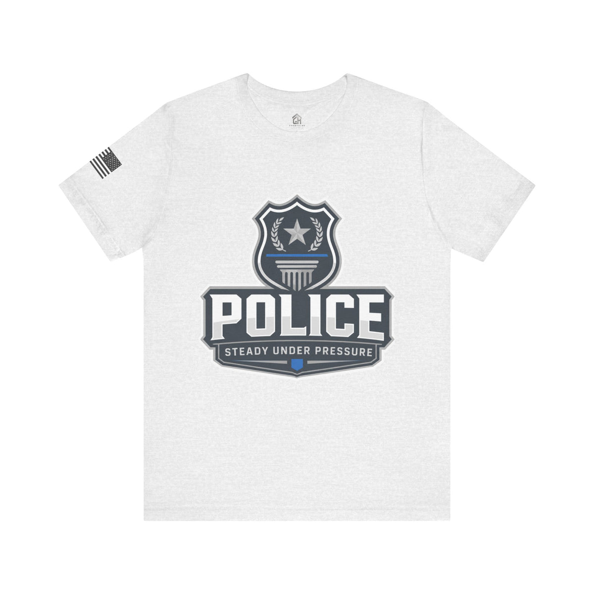 Steady Under Pressure Police Badge Tee