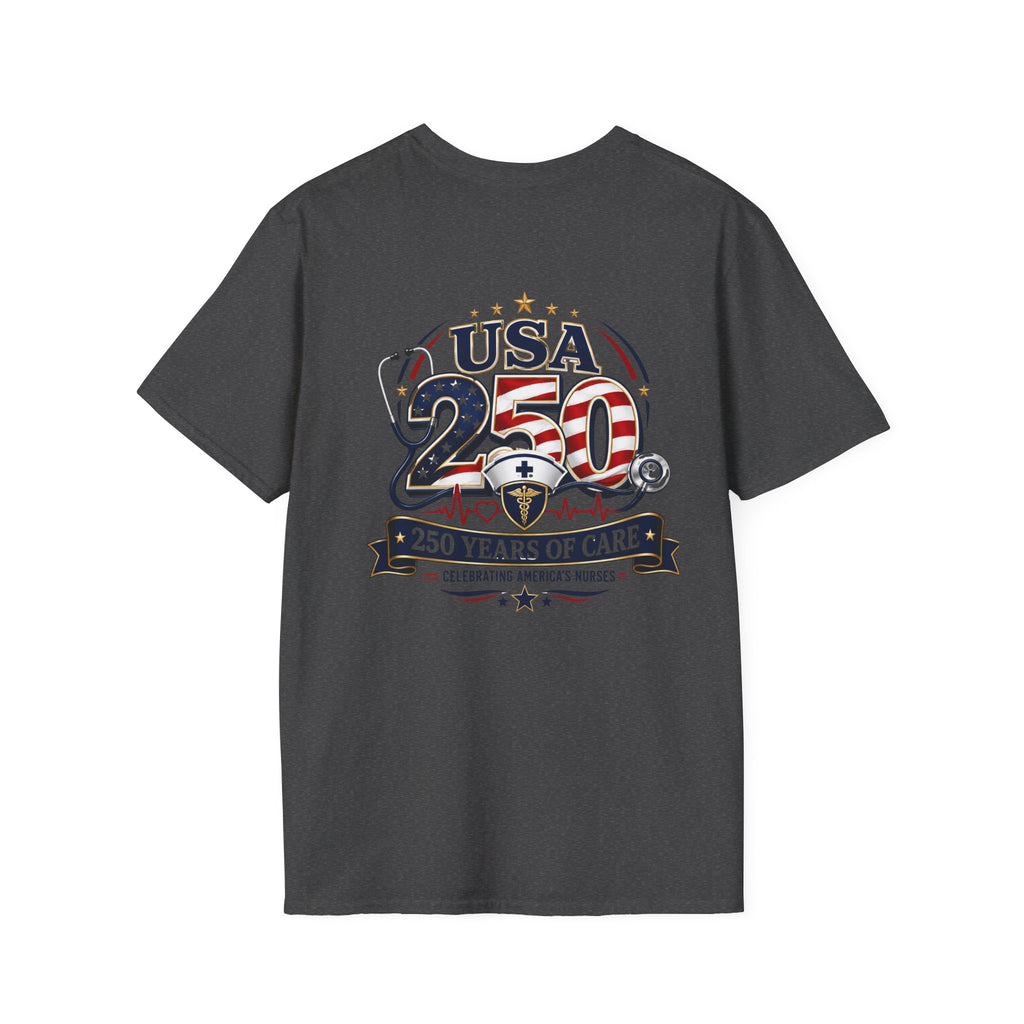 USA 250 Years of Care Nurse Shirt – Patriotic America’s Nurses 250th Anniversary Graphic Tee