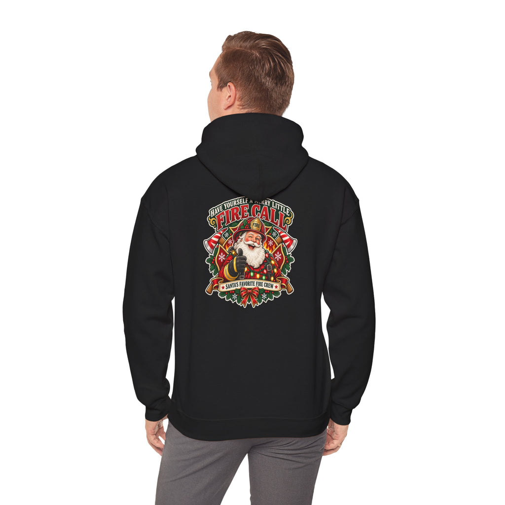 Christmas Firefighter Santa favorite fire crew hoodie