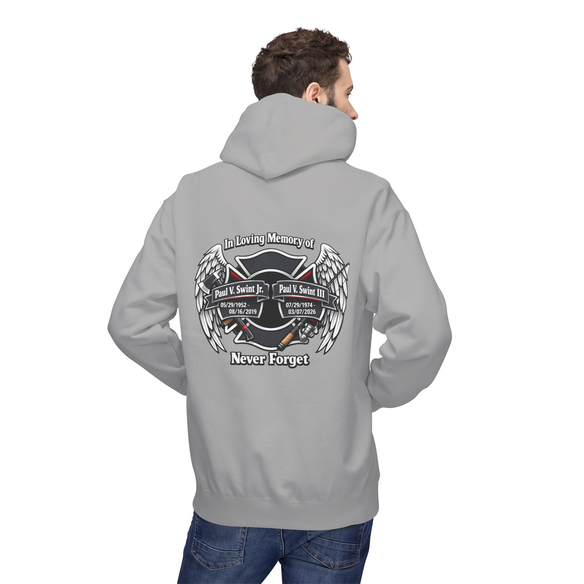 Memorial 'Never Forget' Hoodie — In Loving Memory Tribute Sweatshirt