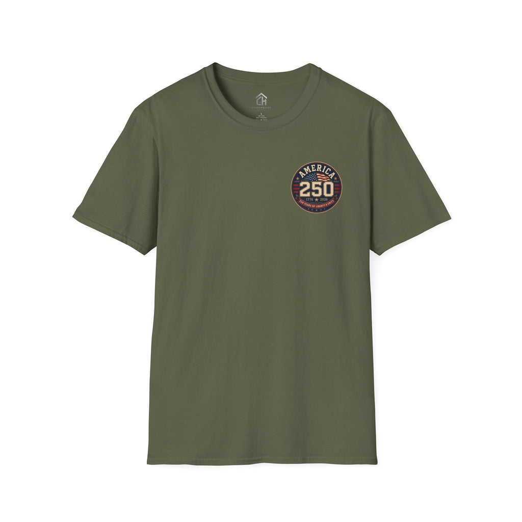 America 250 Firefighter Patriotic Graphic Tee