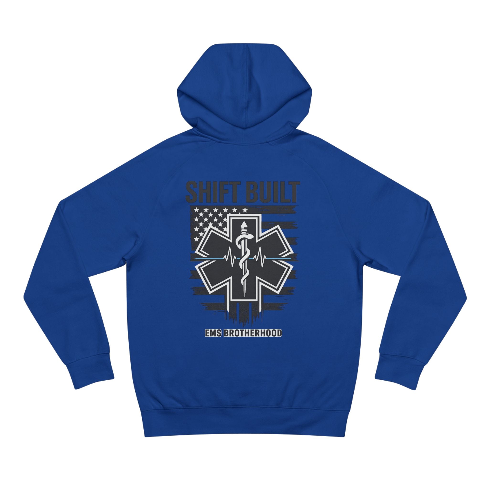 Shift Built EMS Brotherhood Hoodie | Paramedic Star of Life, American Flag