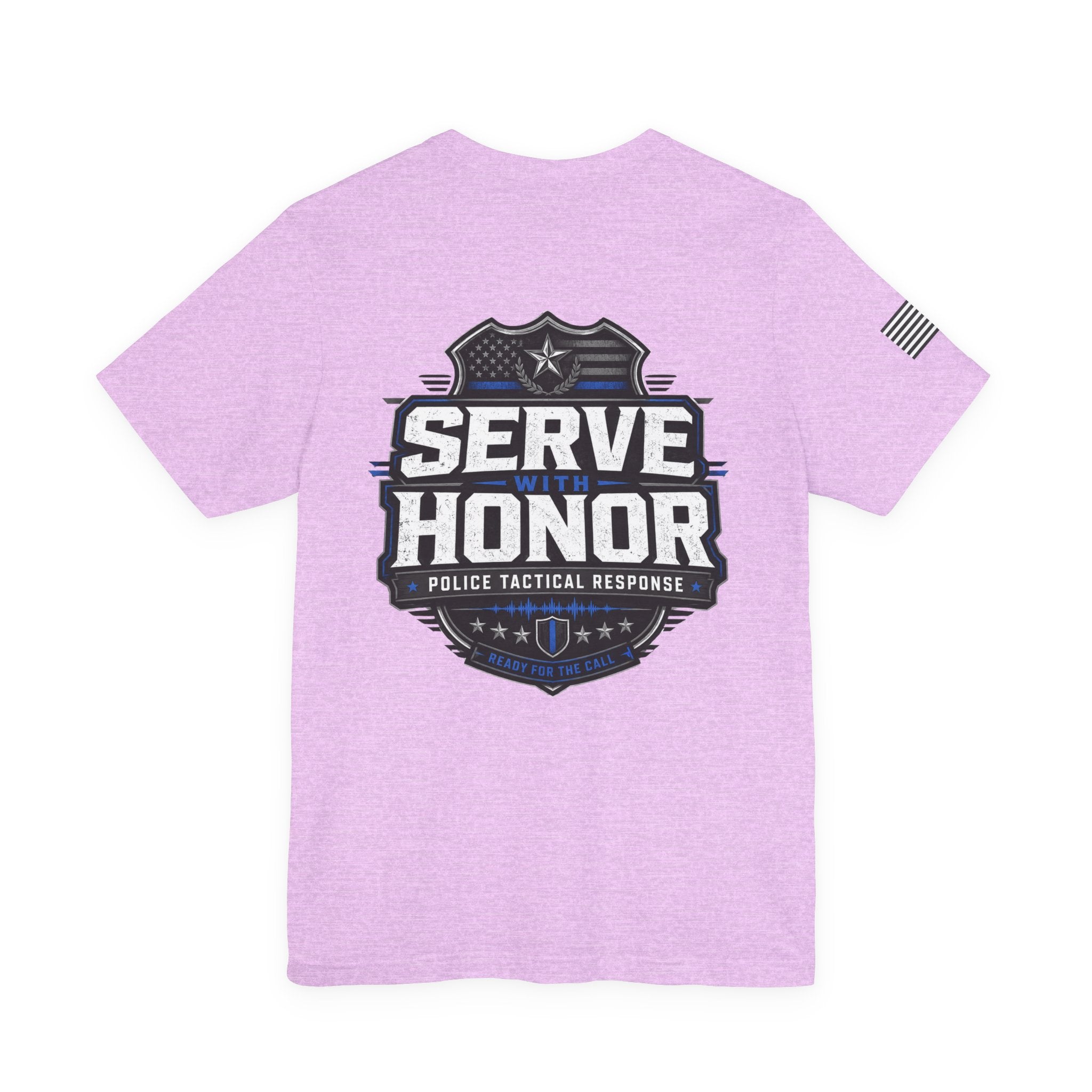 Serve With Honor Police T‑Shirt — Tactical Response Badge Tee