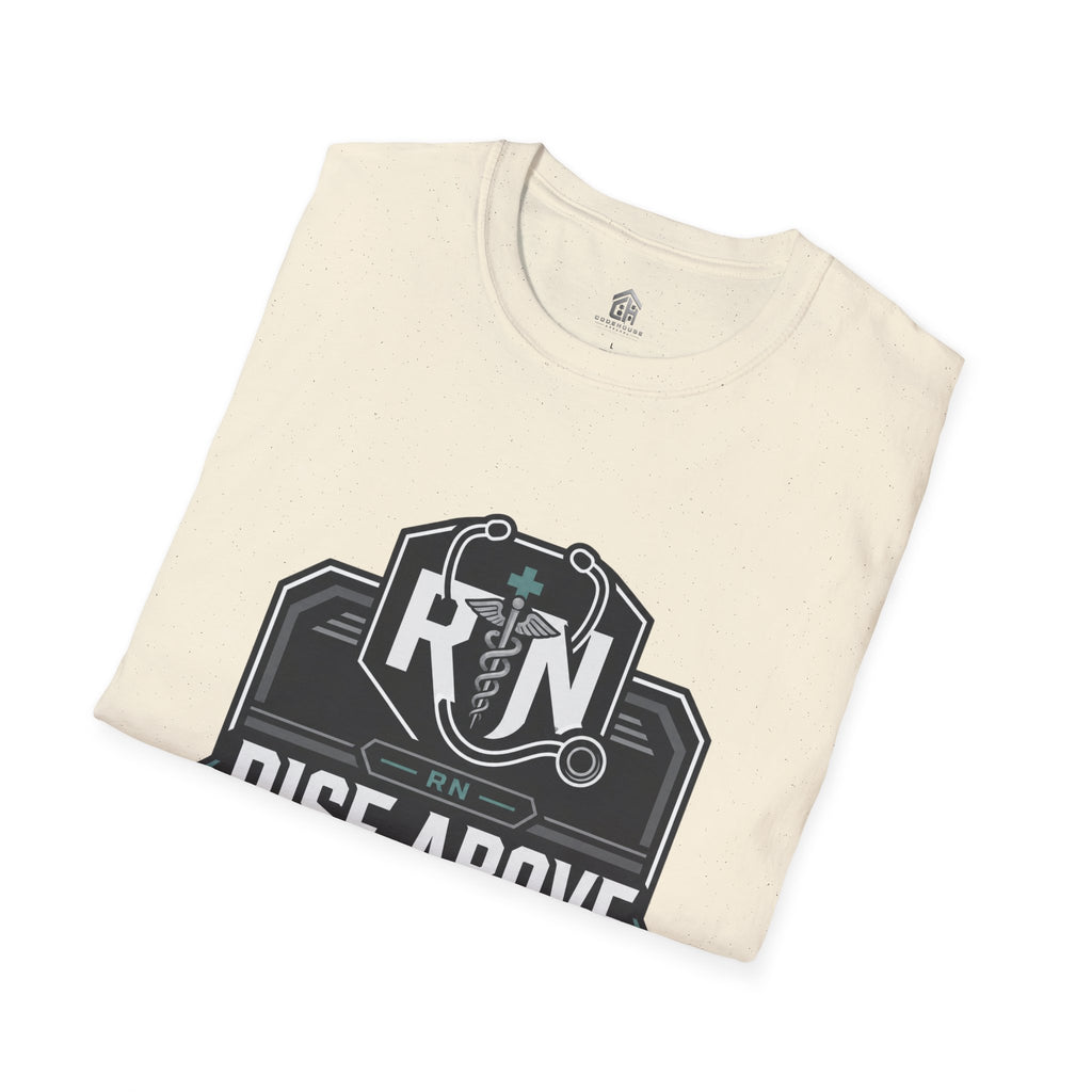 Rise Above RN Stethoscope Tee
