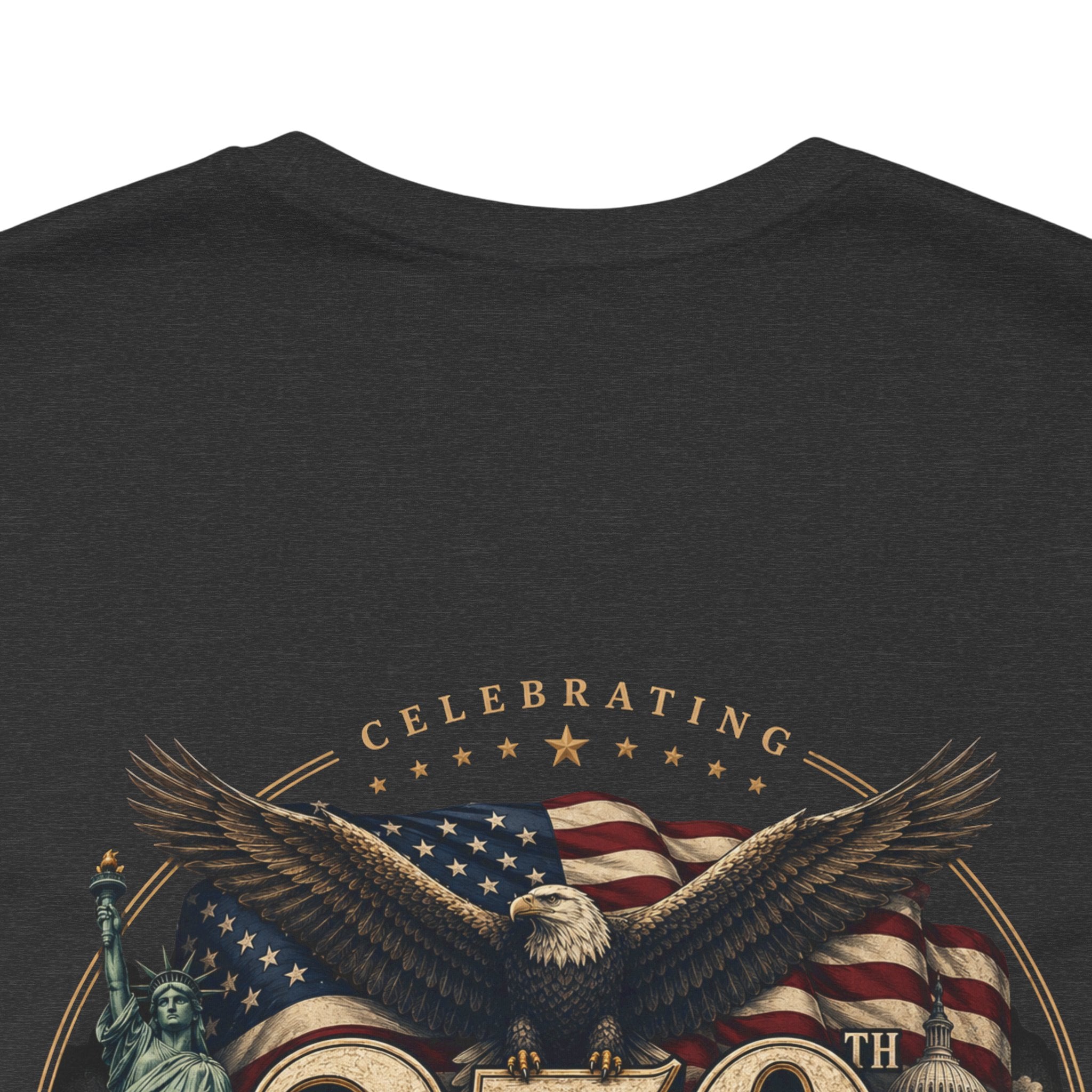 250th Anniversary USA T‑Shirt — American Eagle & Flag Commemorative Tee