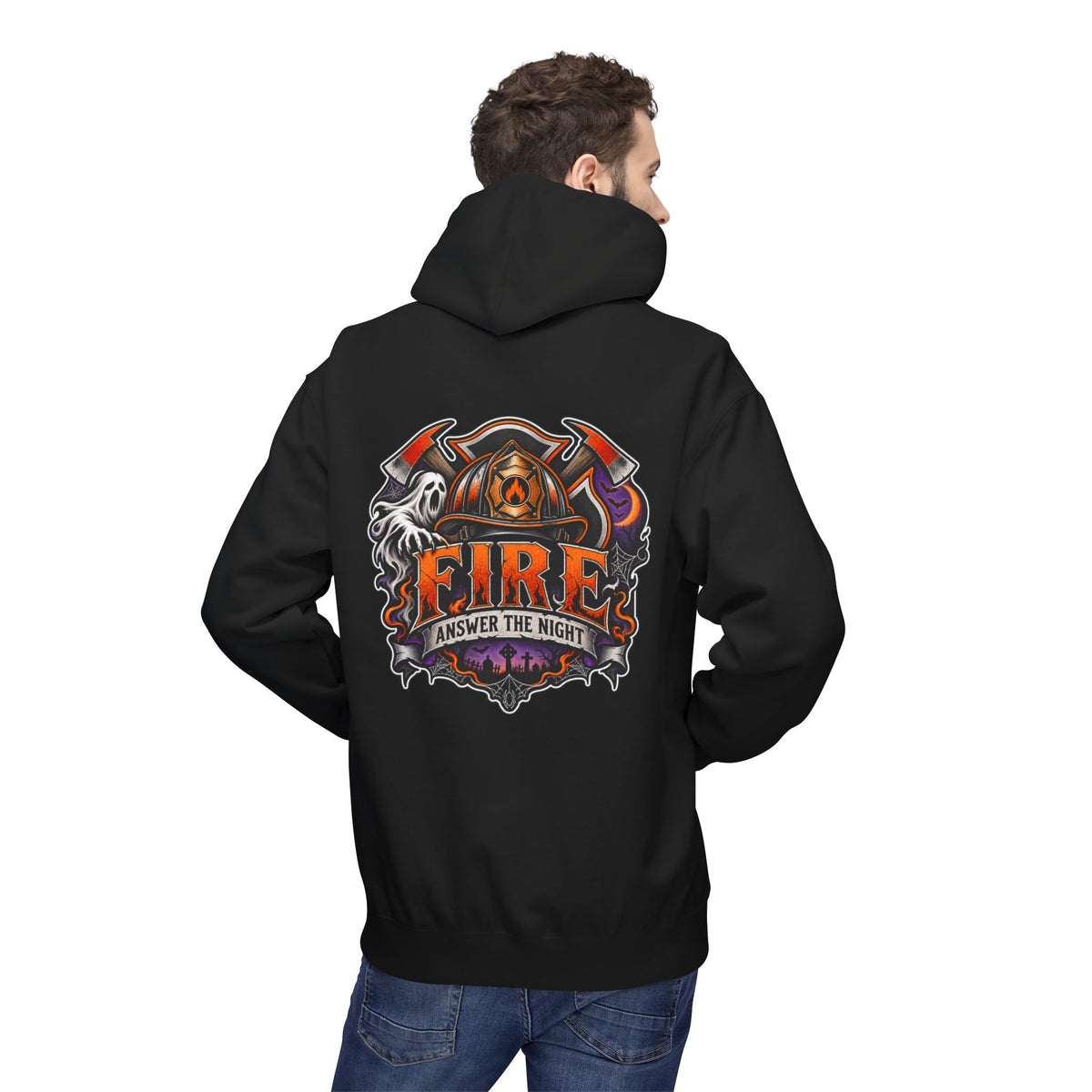 Halloween Fire Answer The Night hoodie