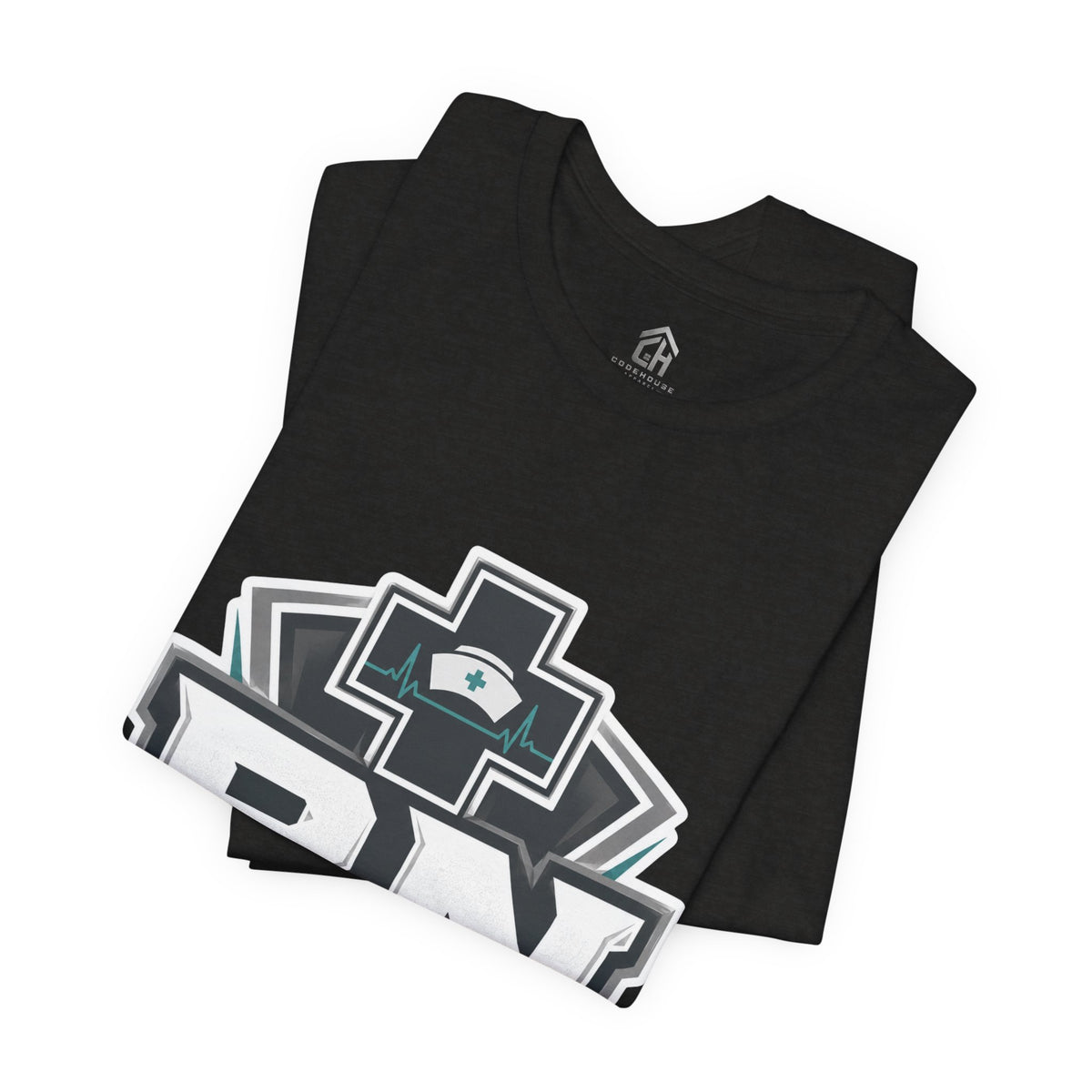 RN Nurse Logo T‑Shirt — Care Under Pressure Crew Tee