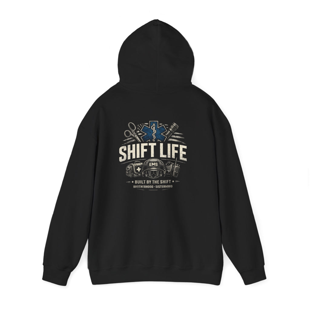 Shift Life EMS Paramedic Hoodie | Ambulance Rescue Emblem