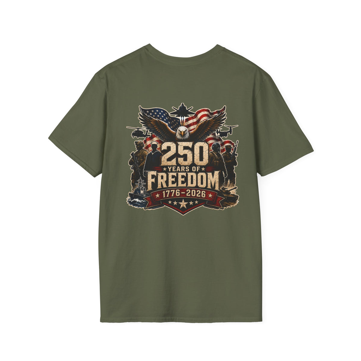 250 Military Patriotic Graphic Tee