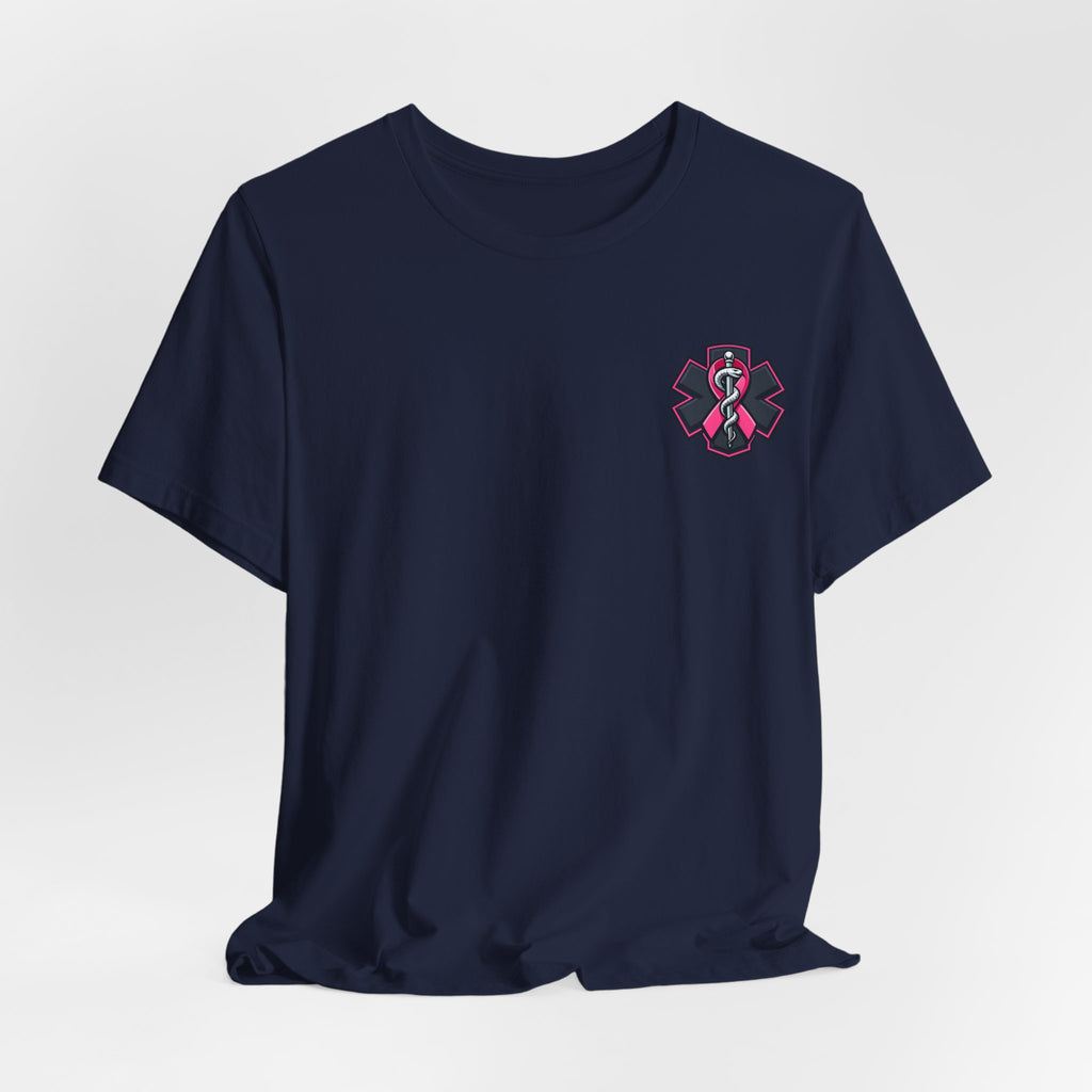 No One Fights Alone – Breast Cancer Awareness EMS T-Shirt