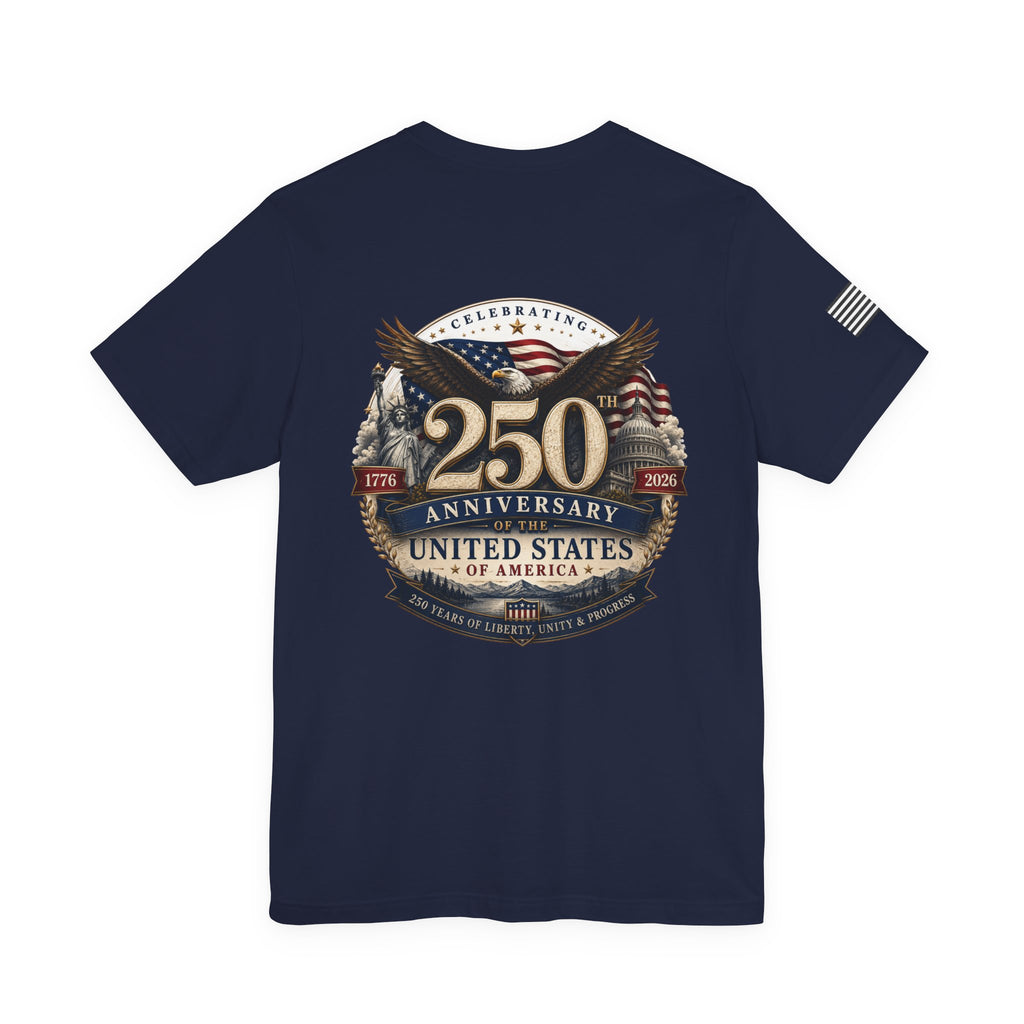250th Anniversary United States T-Shirt — Patriotic Eagle American Flag Tee