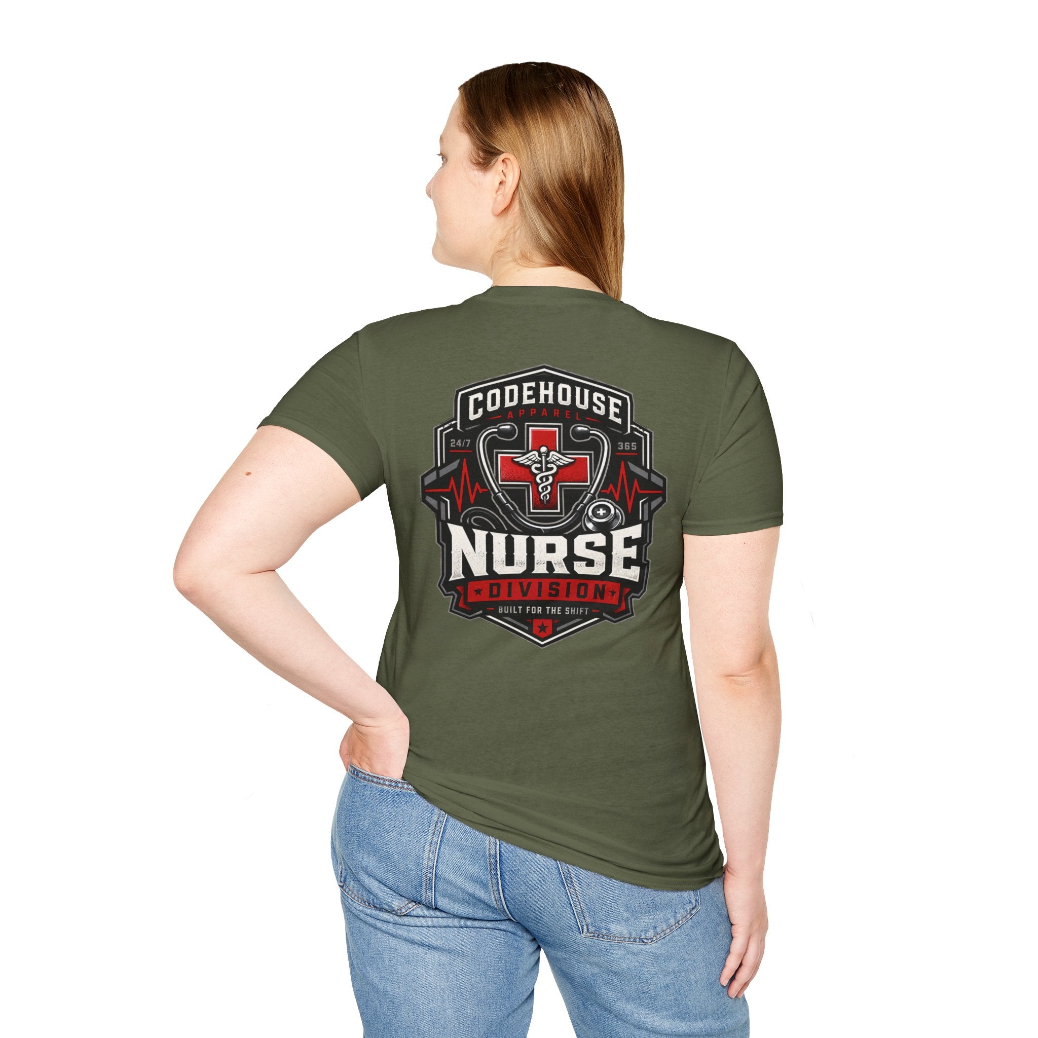 Nurse Division Tactical Graphic Tee – Built for the Shift