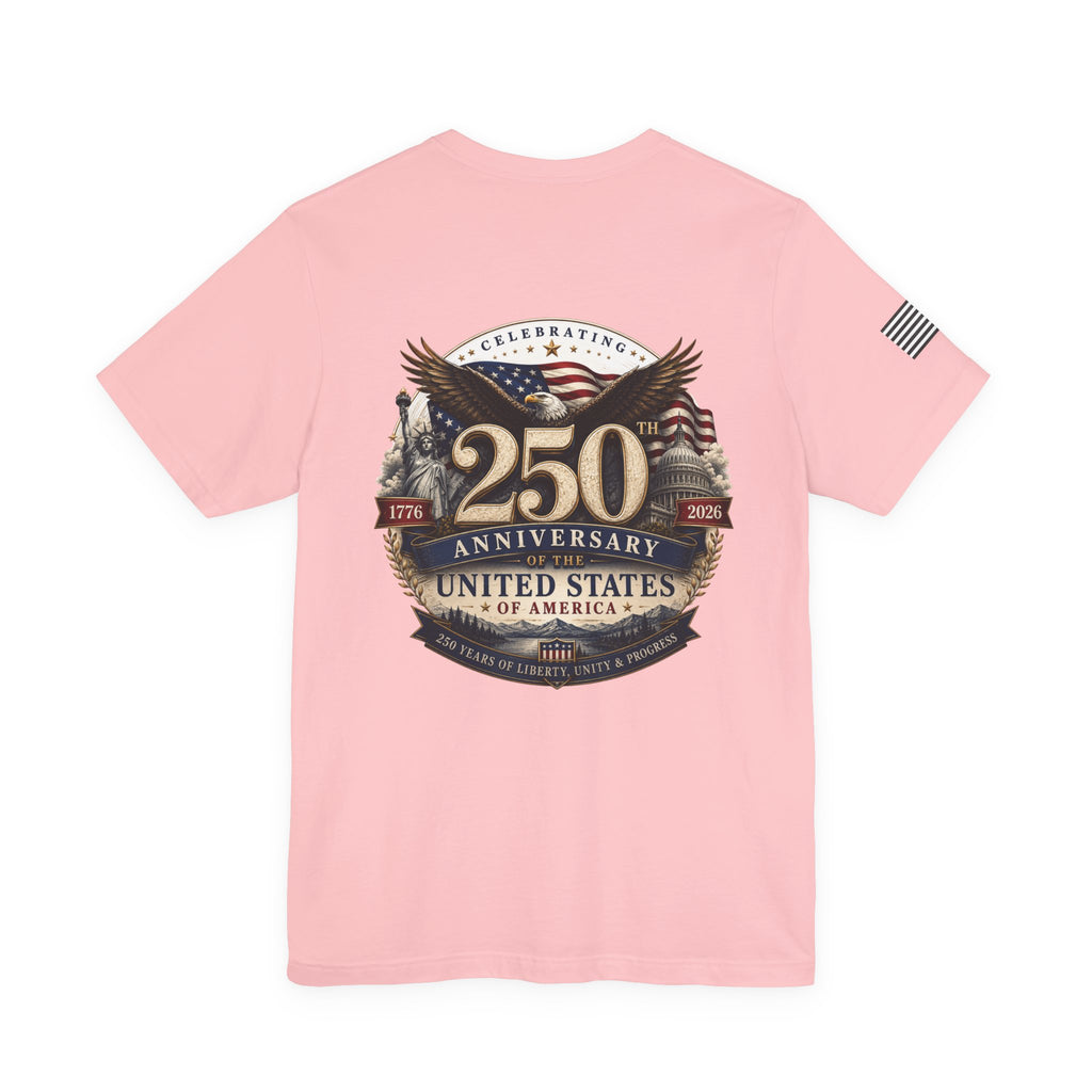 250th Anniversary United States T-Shirt — Patriotic Eagle American Flag Tee