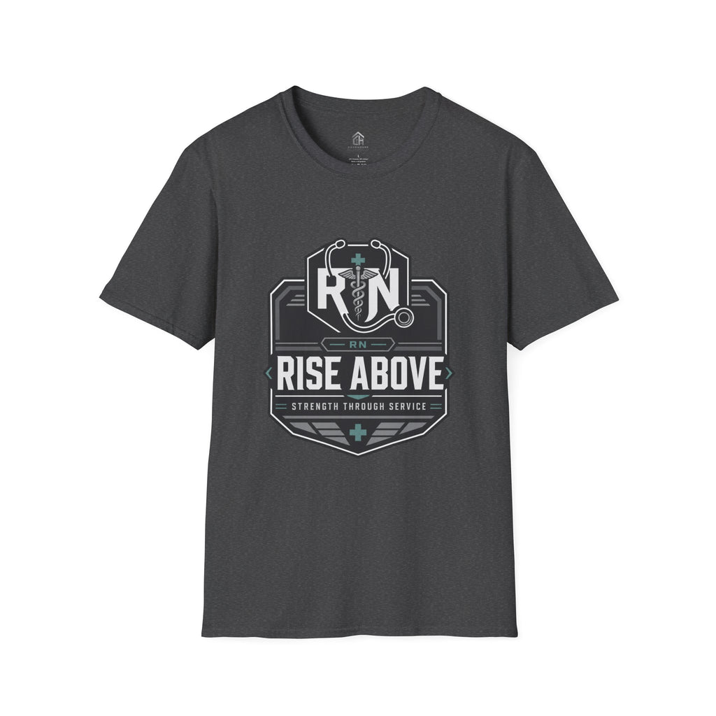 Rise Above RN Stethoscope Tee