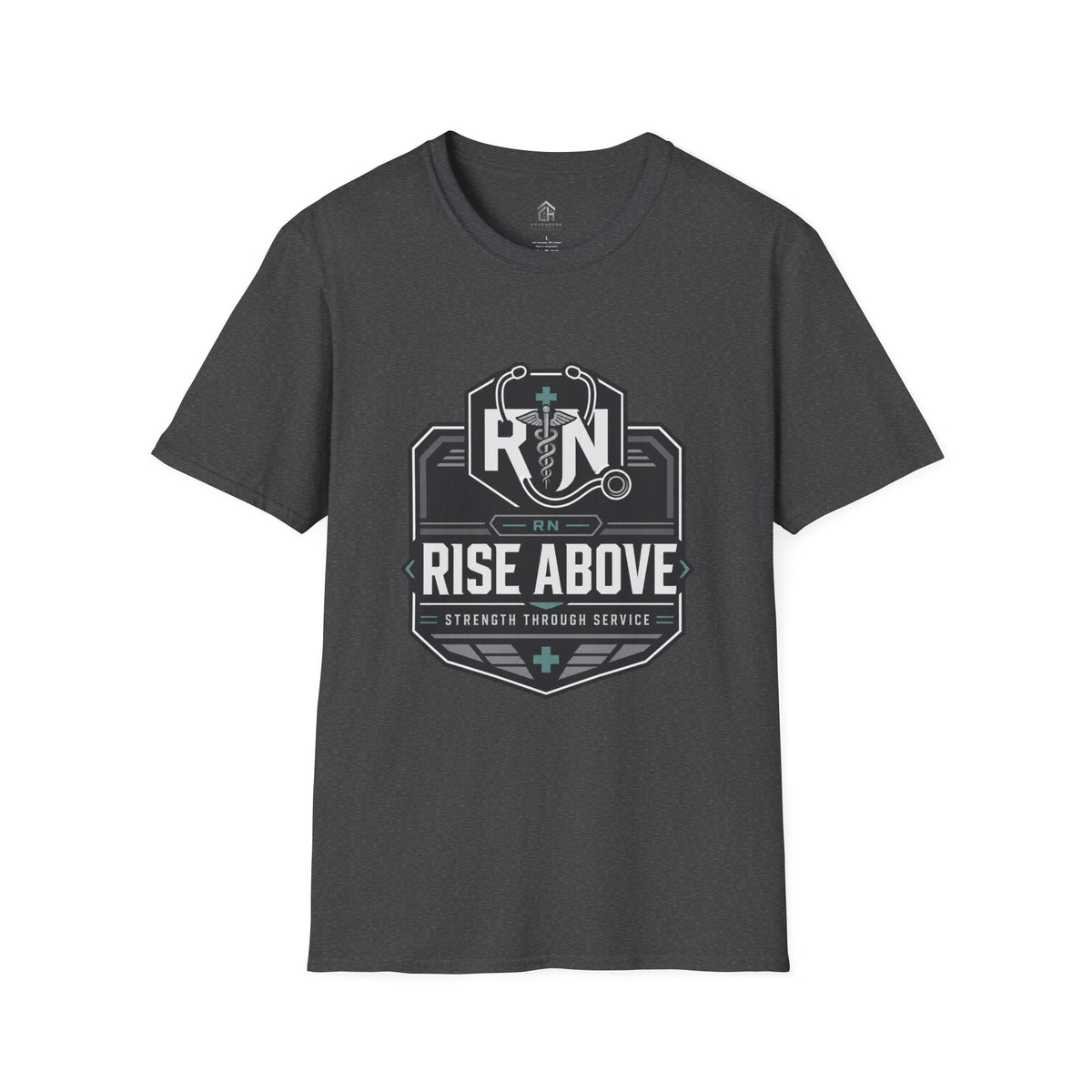 Rise Above RN Stethoscope Tee