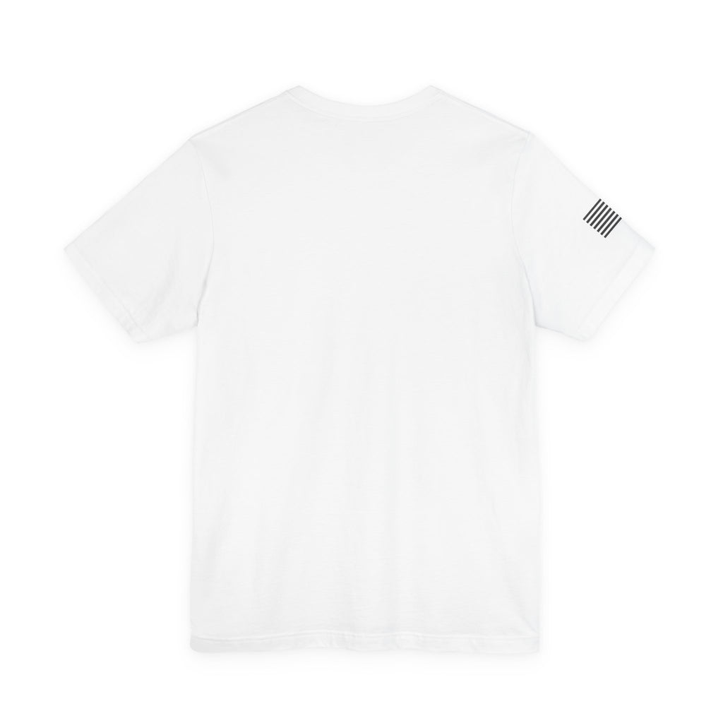 Military Graphic Tee — "No Better Friend, No Worse Enemy" Patriotic Crewneck