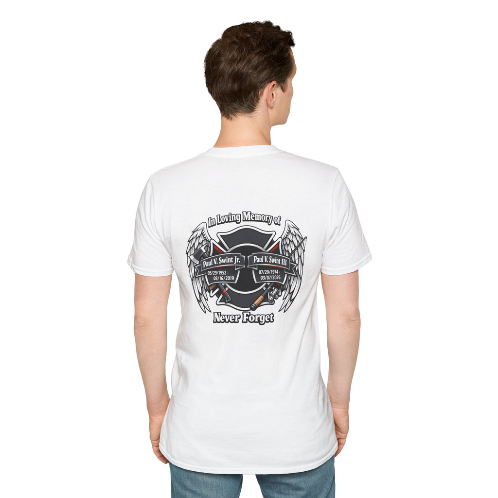 Memorial Wings T-Shirt — 'In Loving Memory / Never Forget' Tribute Tee