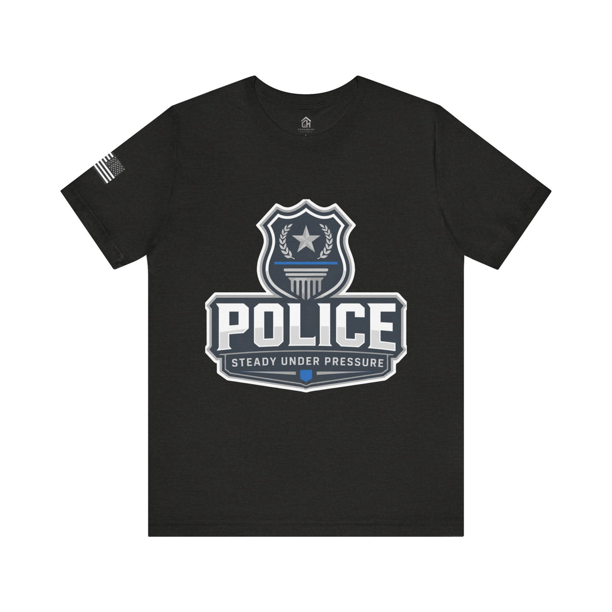 Steady Under Pressure Police Badge Tee